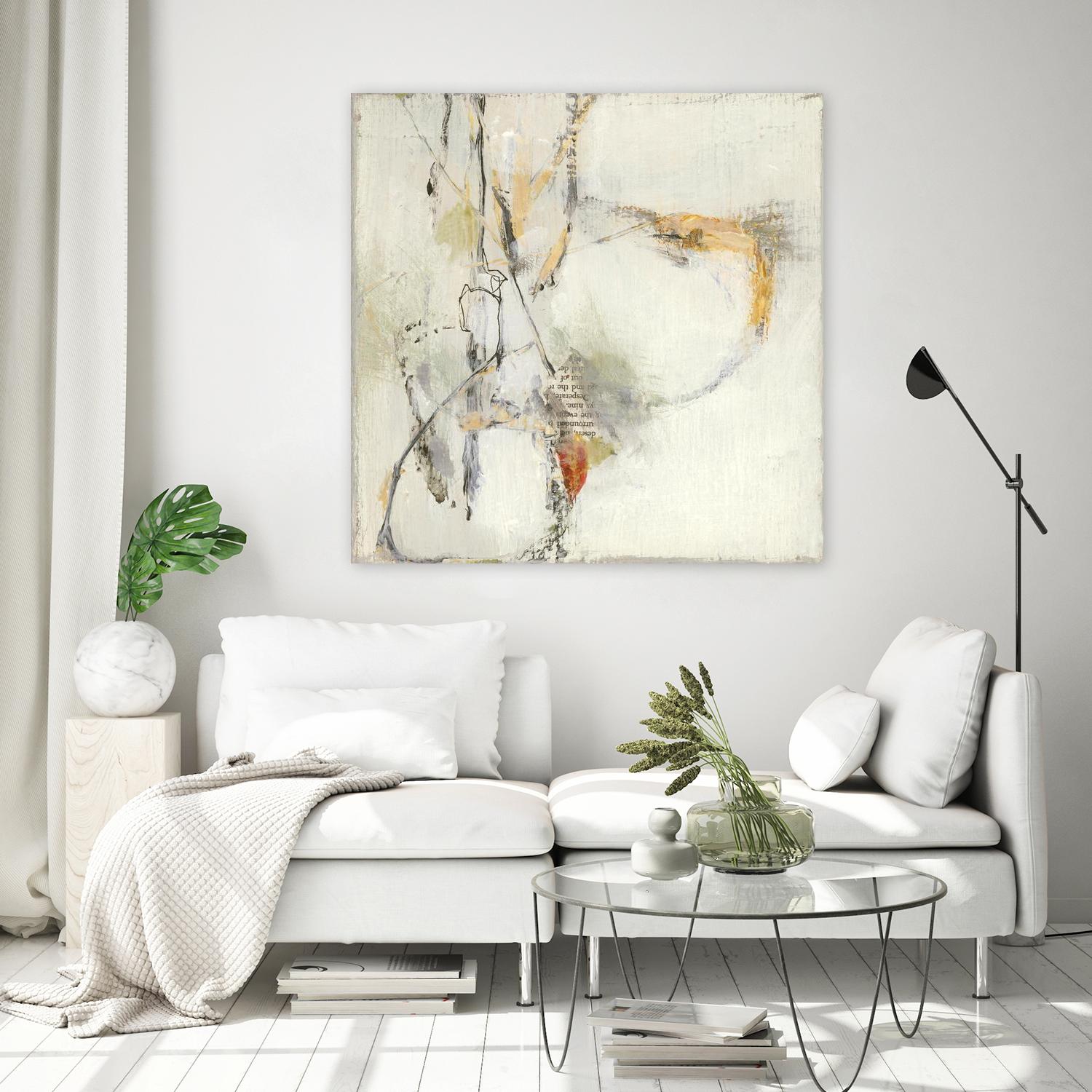 Short Stories IV by Terri Burris on GIANT ART - whites & creams abstract