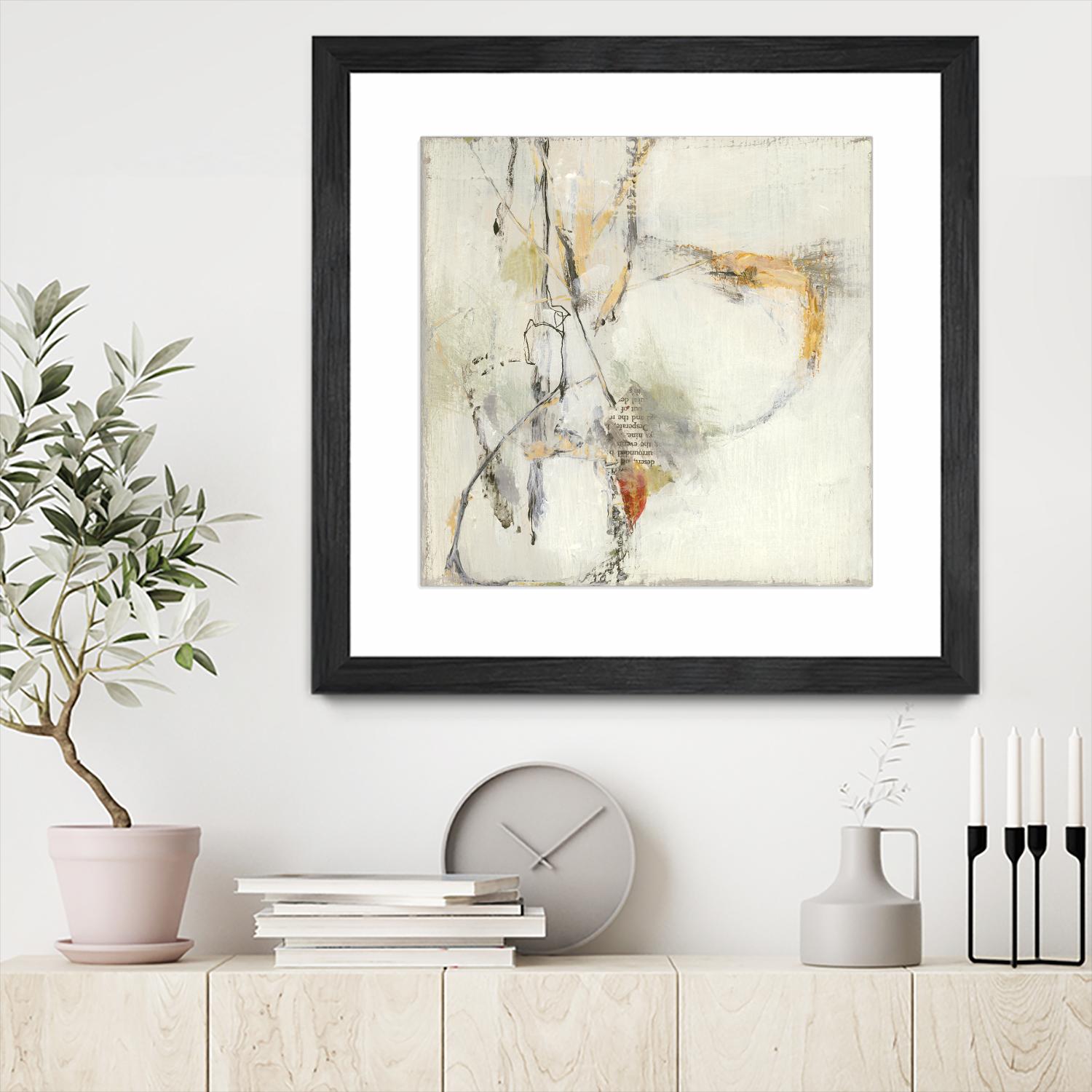 Short Stories IV by Terri Burris on GIANT ART - whites & creams abstract