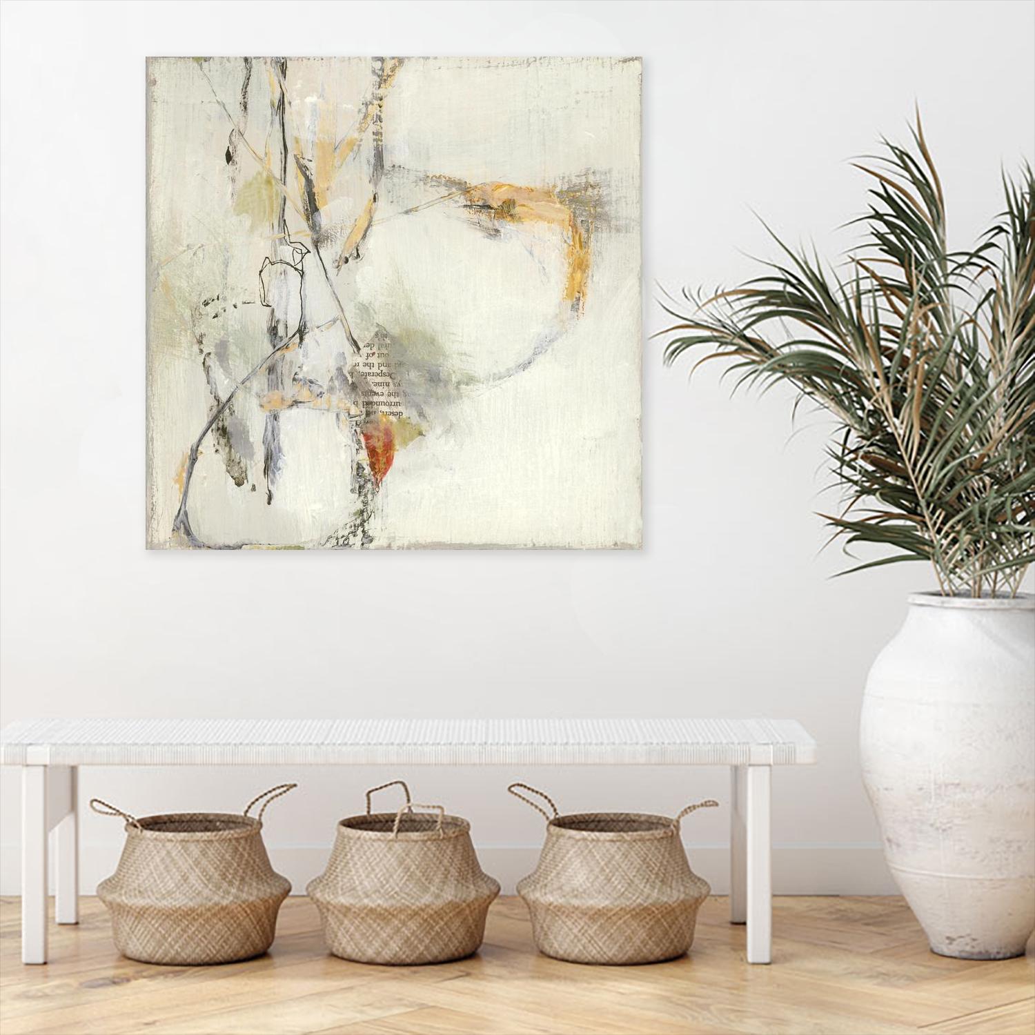 Short Stories IV by Terri Burris on GIANT ART - whites & creams abstract