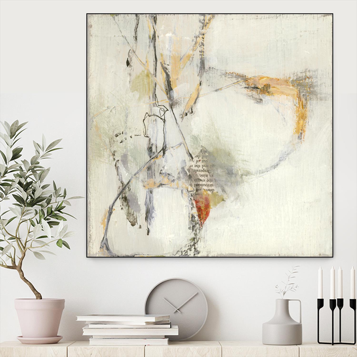 Short Stories IV by Terri Burris on GIANT ART - whites & creams abstract