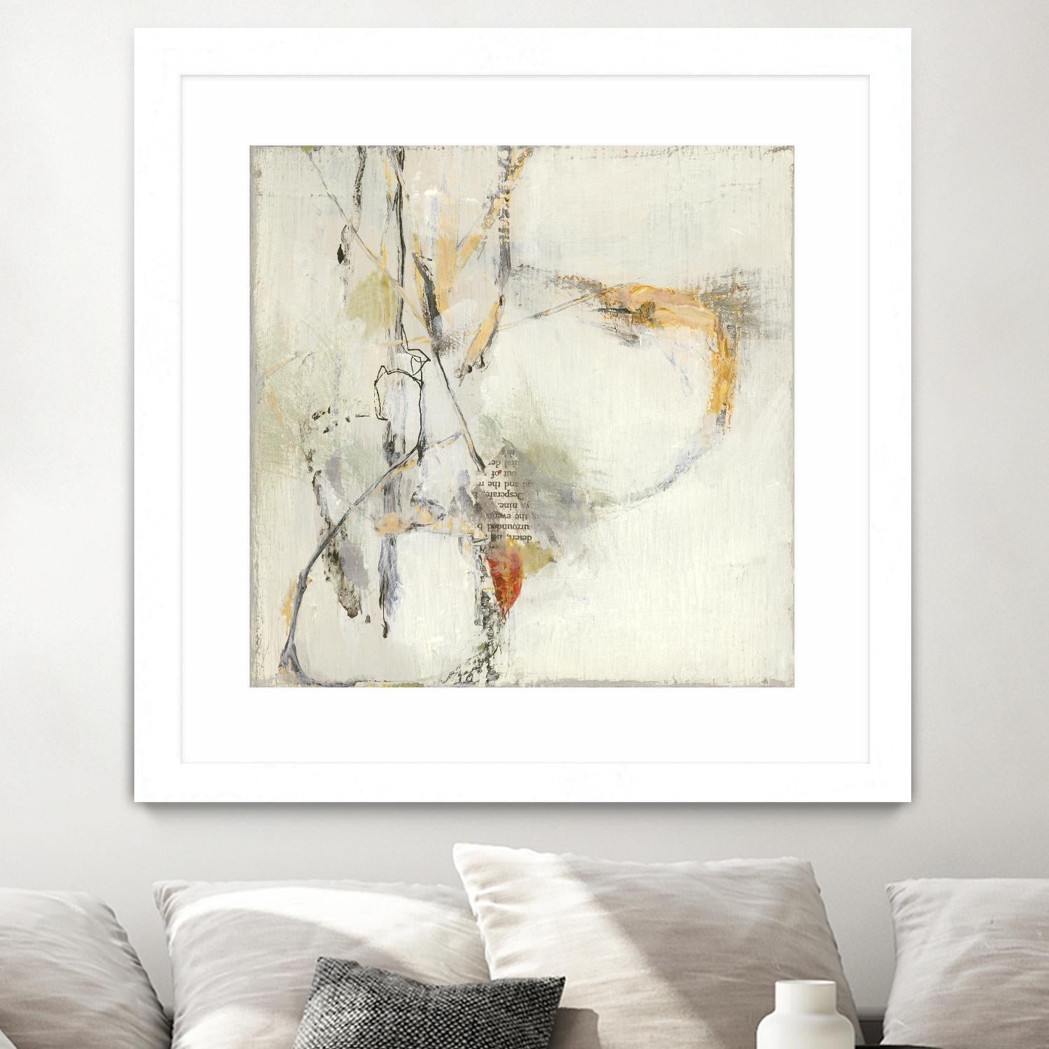 Short Stories IV by Terri Burris on GIANT ART - whites & creams abstract