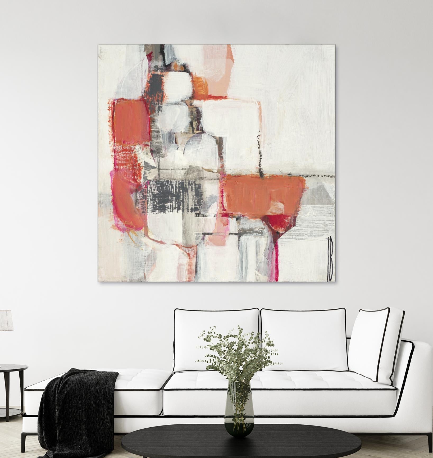 Map Series I by Terri Burris on GIANT ART - pinks abstract