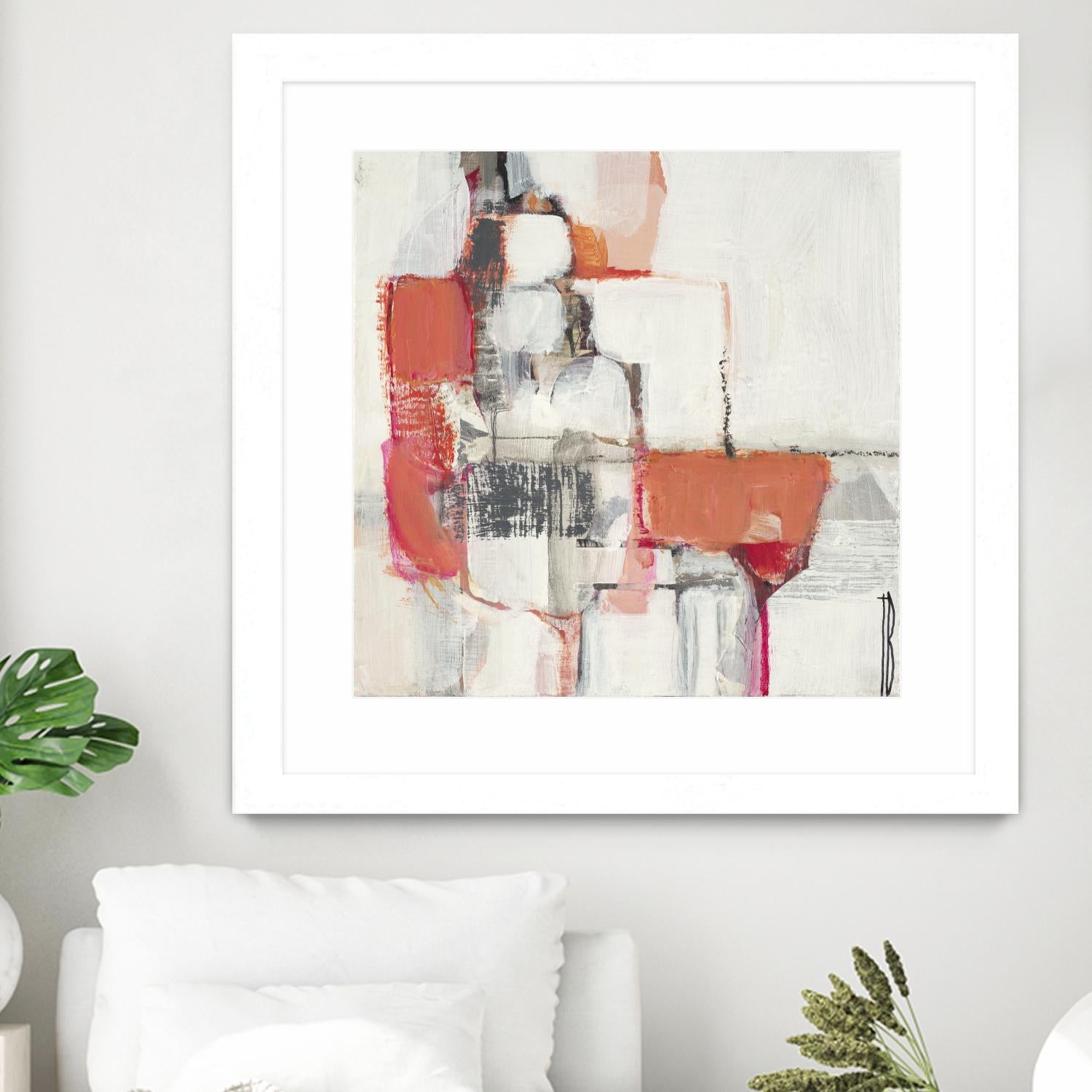 Map Series I by Terri Burris on GIANT ART - pinks abstract