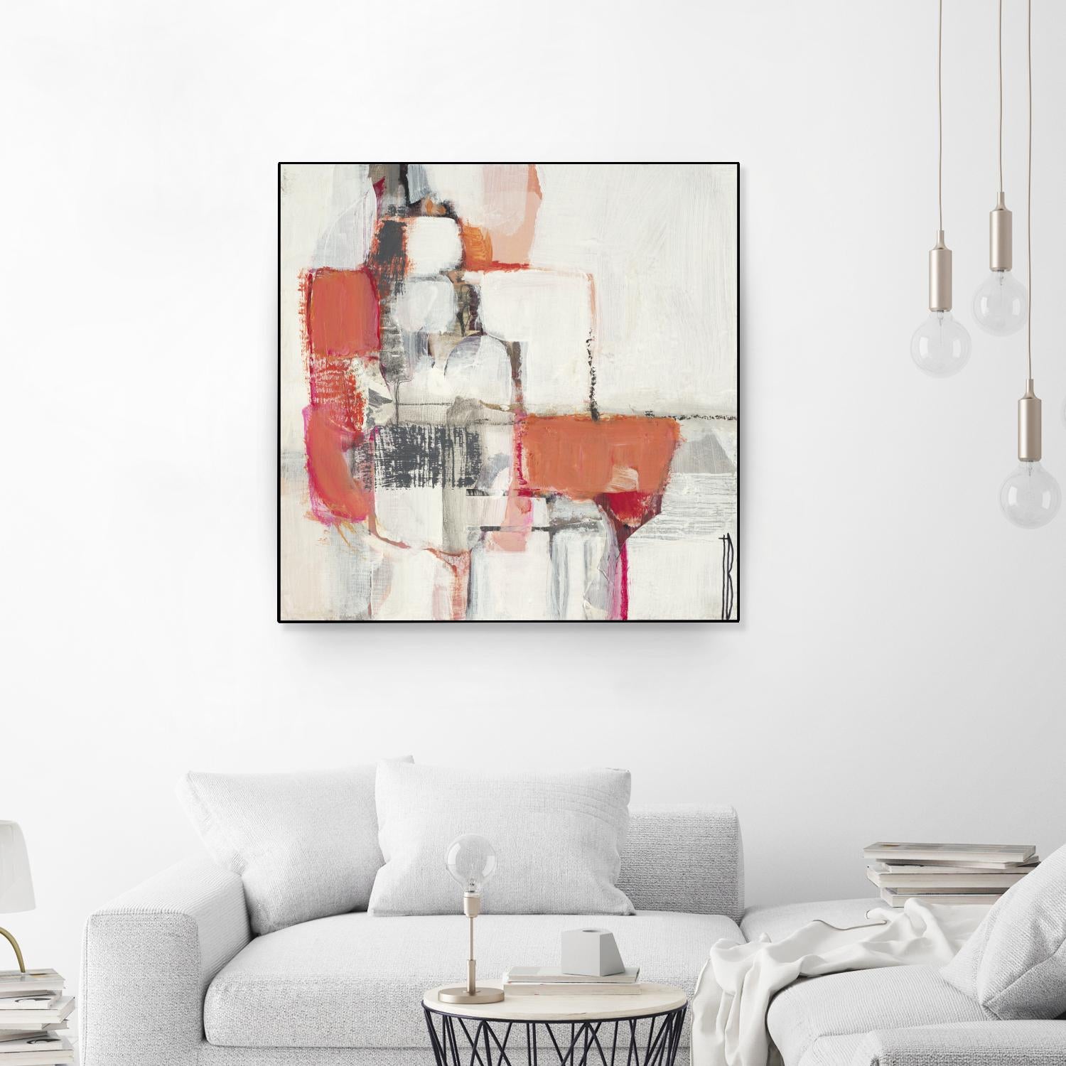 Map Series I by Terri Burris on GIANT ART - pinks abstract