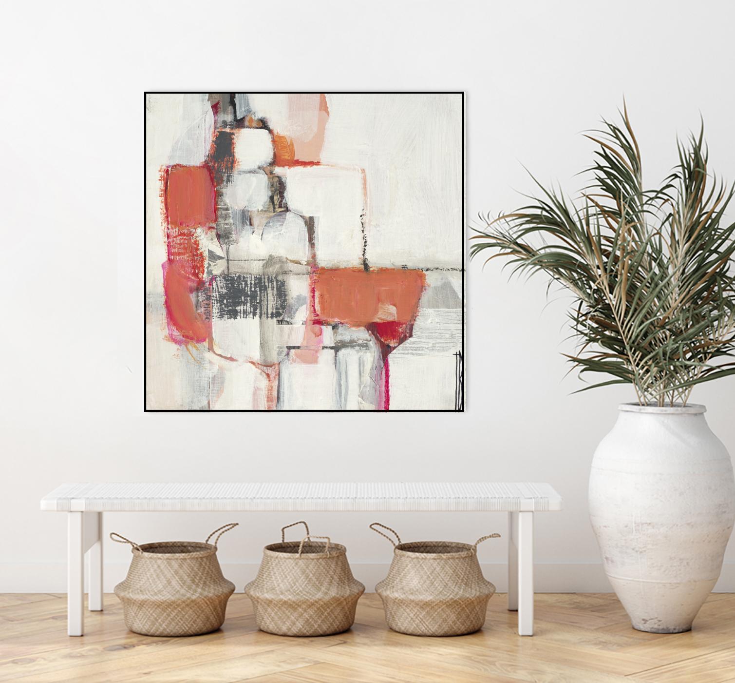 Map Series I by Terri Burris on GIANT ART - pinks abstract