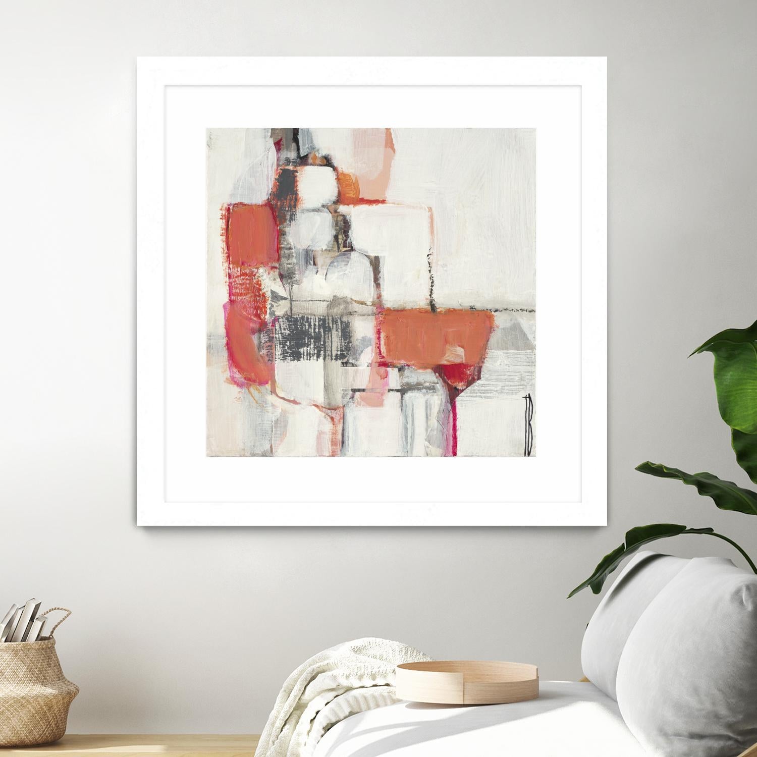 Map Series I by Terri Burris on GIANT ART - pinks abstract