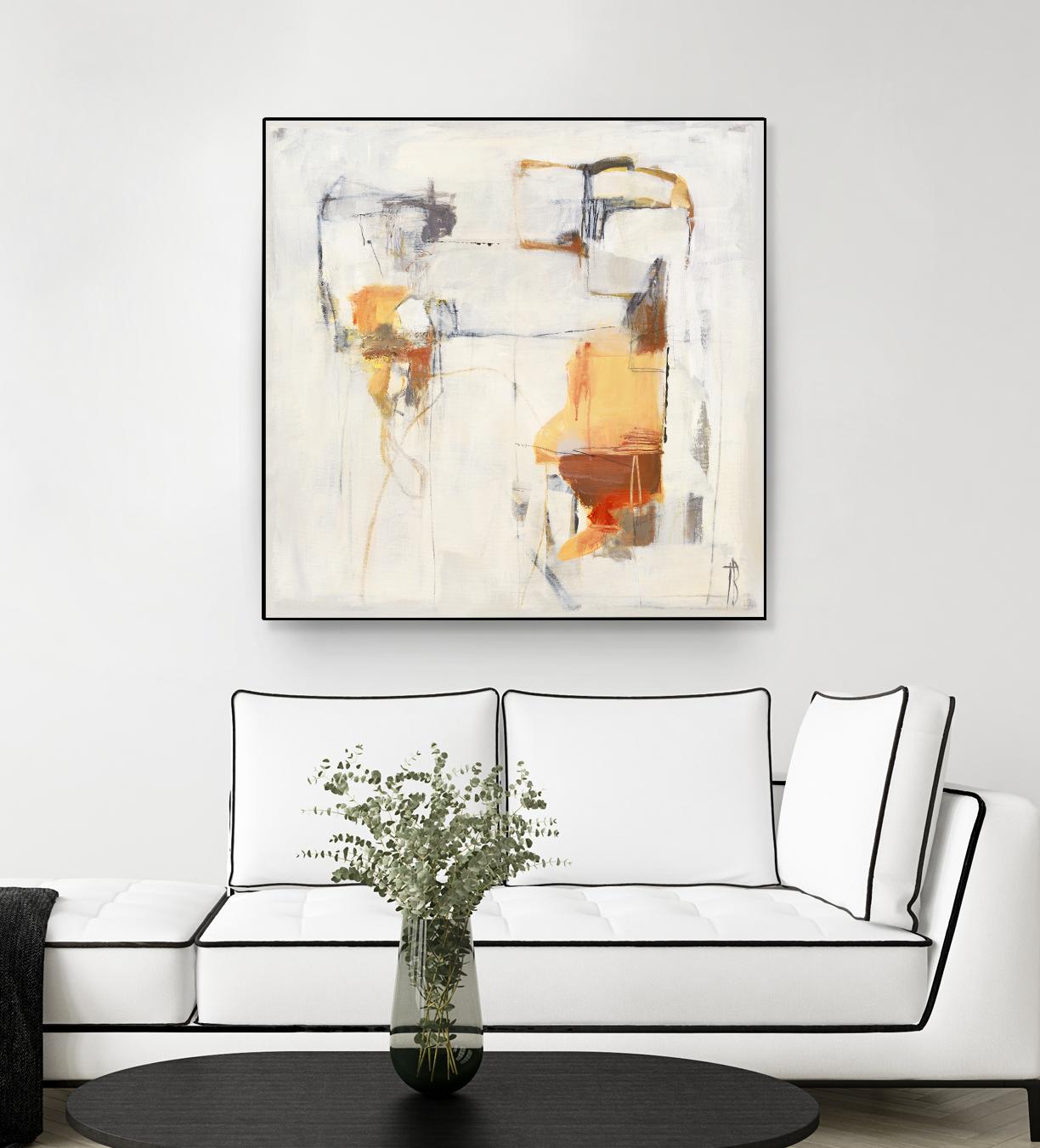 Road Map II by Terri Burris on GIANT ART - oranges, grays abstract