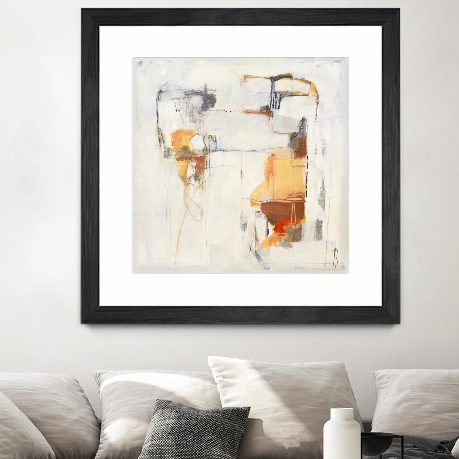 Road Map II by Terri Burris on GIANT ART - oranges, grays abstract