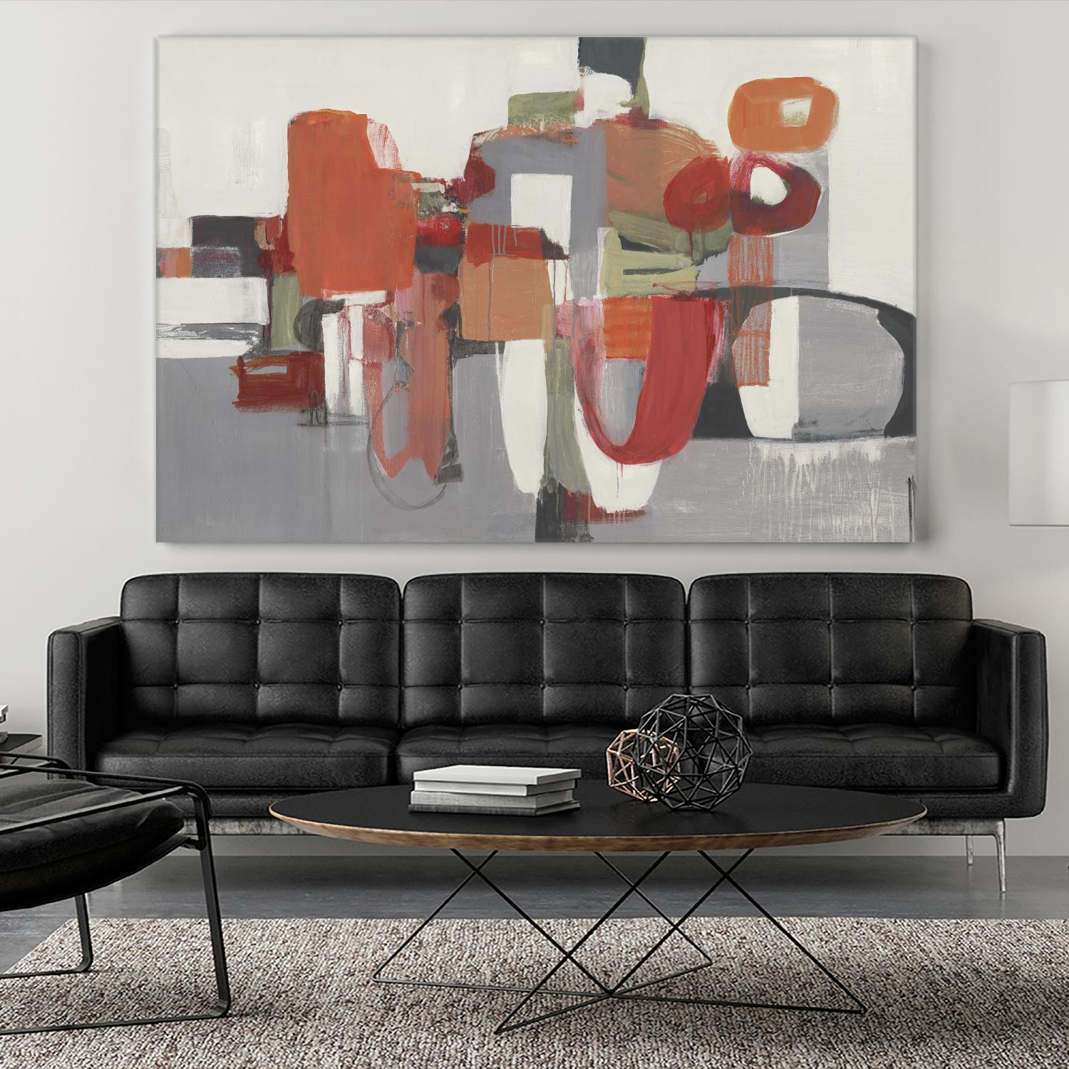 Laguna by Terri Burris on GIANT ART - reds abstract