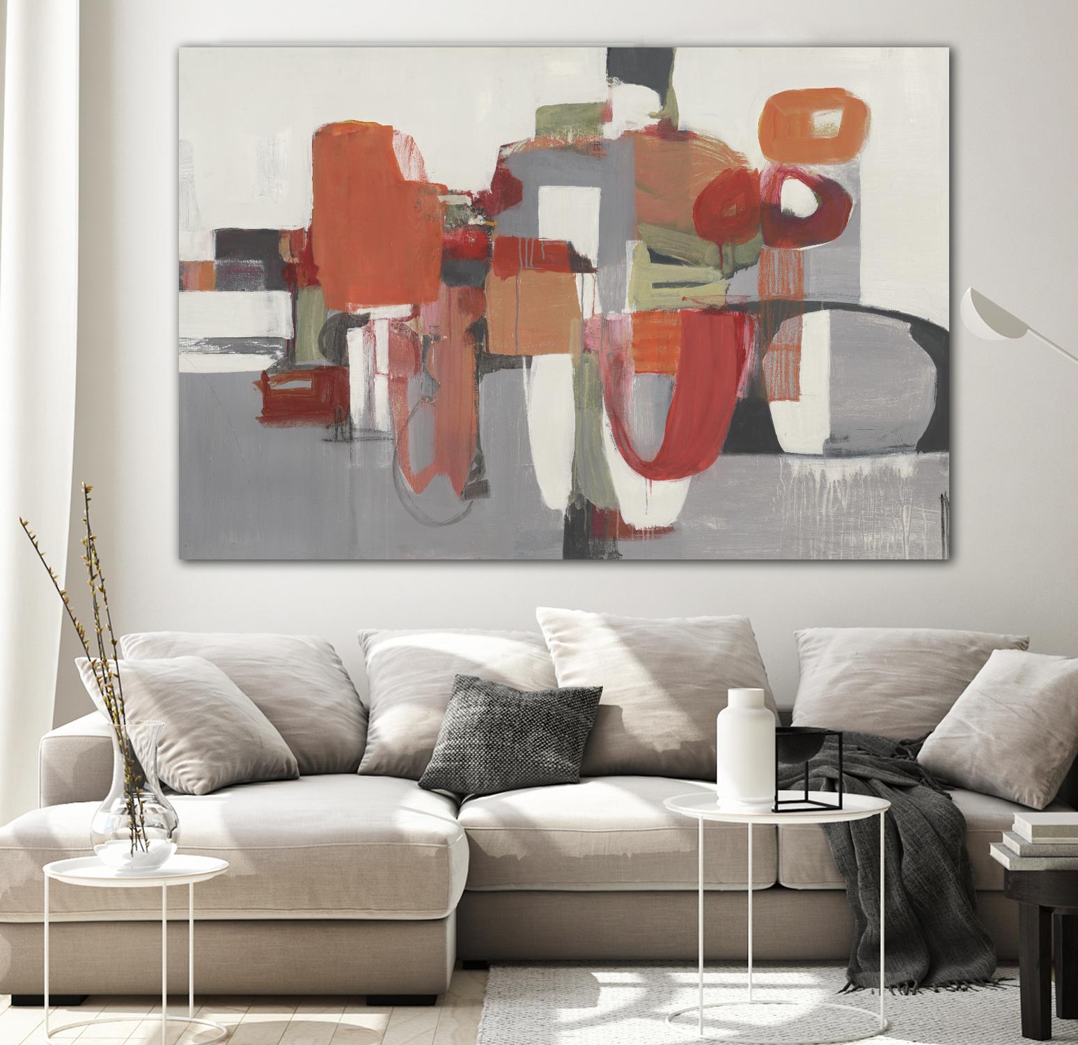 Laguna by Terri Burris on GIANT ART - reds abstract