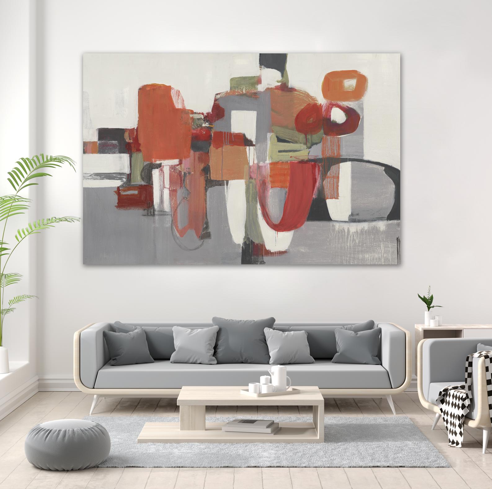 Laguna by Terri Burris on GIANT ART - reds abstract