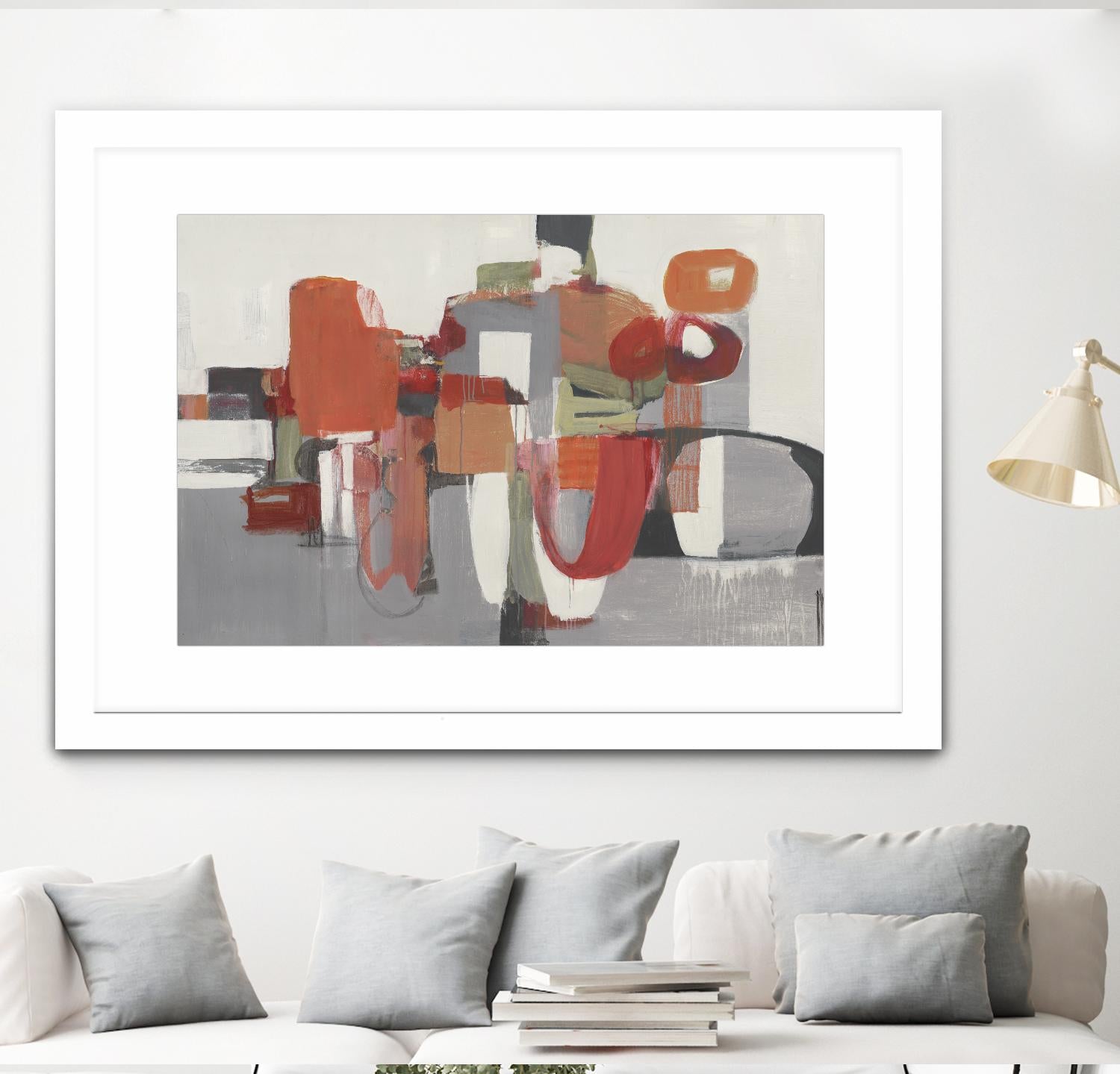 Laguna by Terri Burris on GIANT ART - reds abstract