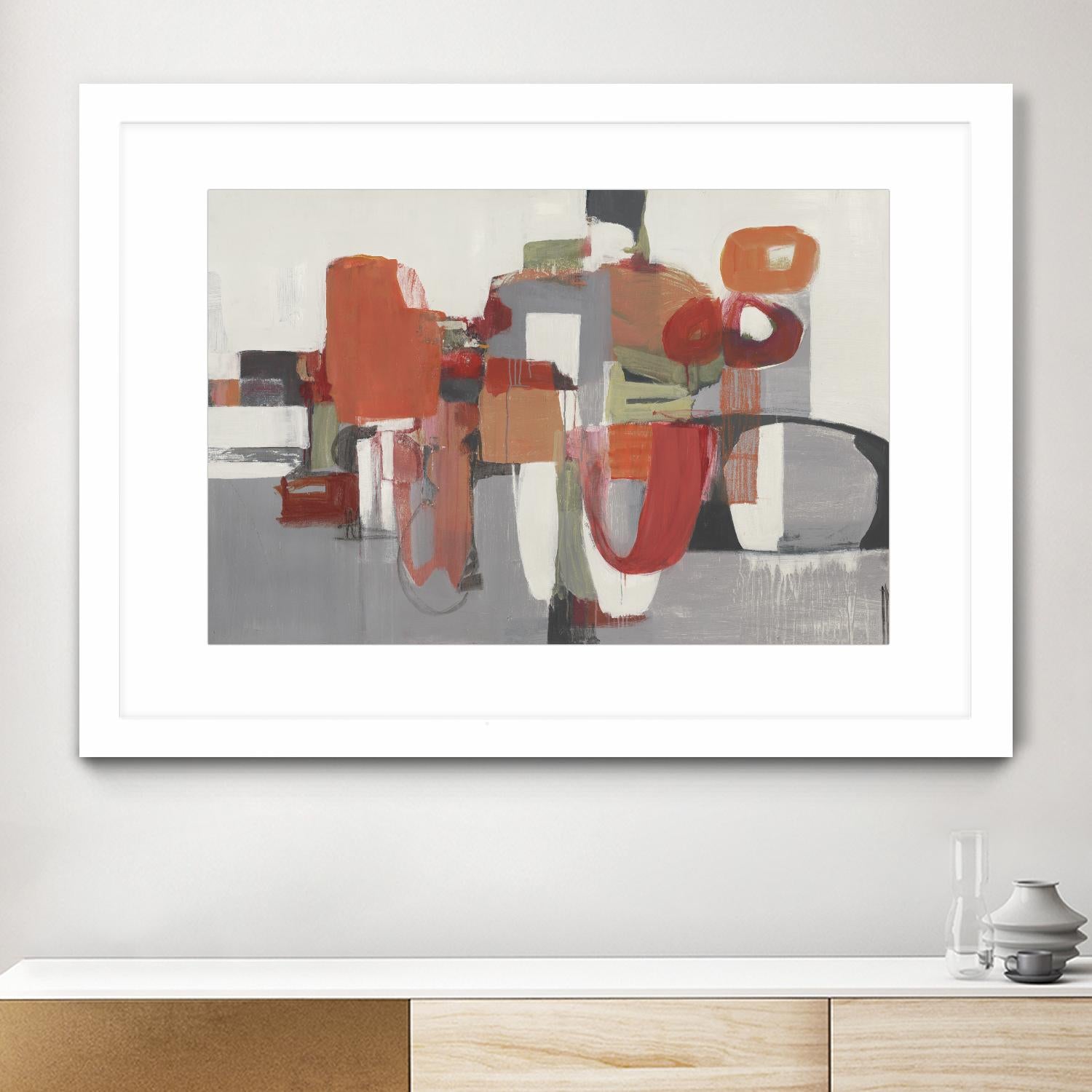 Laguna by Terri Burris on GIANT ART - reds abstract