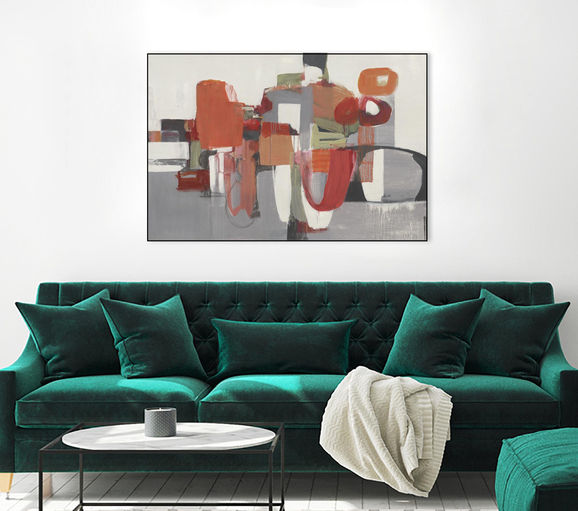 Laguna by Terri Burris on GIANT ART - reds abstract