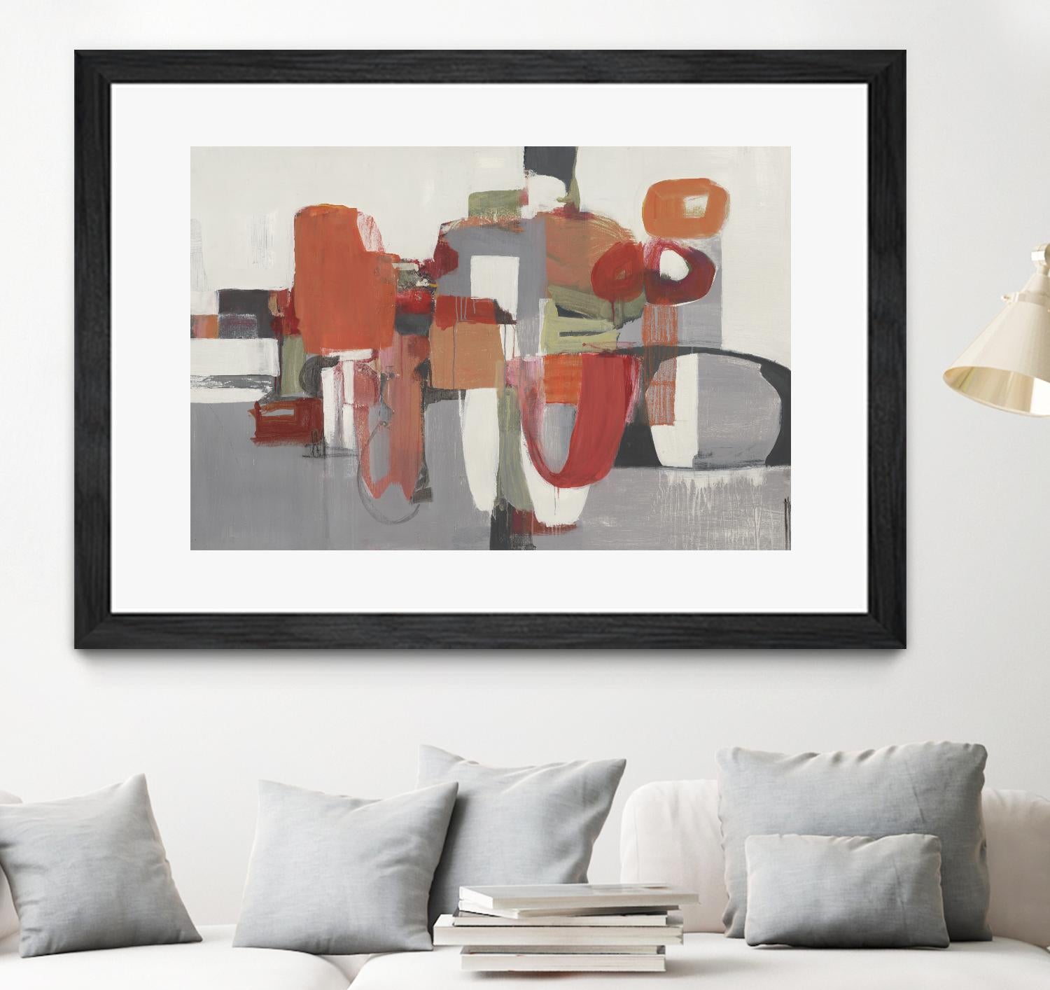 Laguna by Terri Burris on GIANT ART - reds abstract