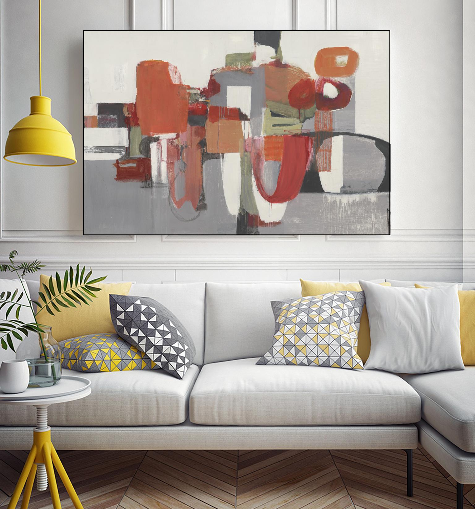 Laguna by Terri Burris on GIANT ART - reds abstract