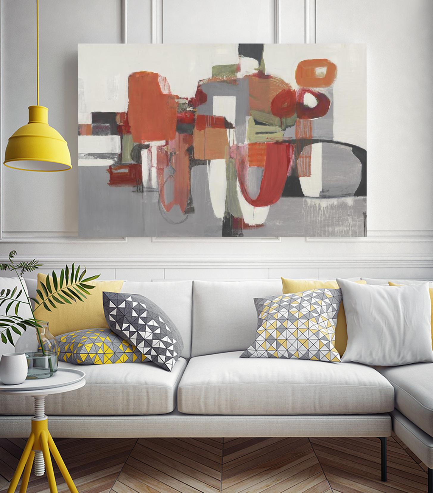 Laguna by Terri Burris on GIANT ART - reds abstract