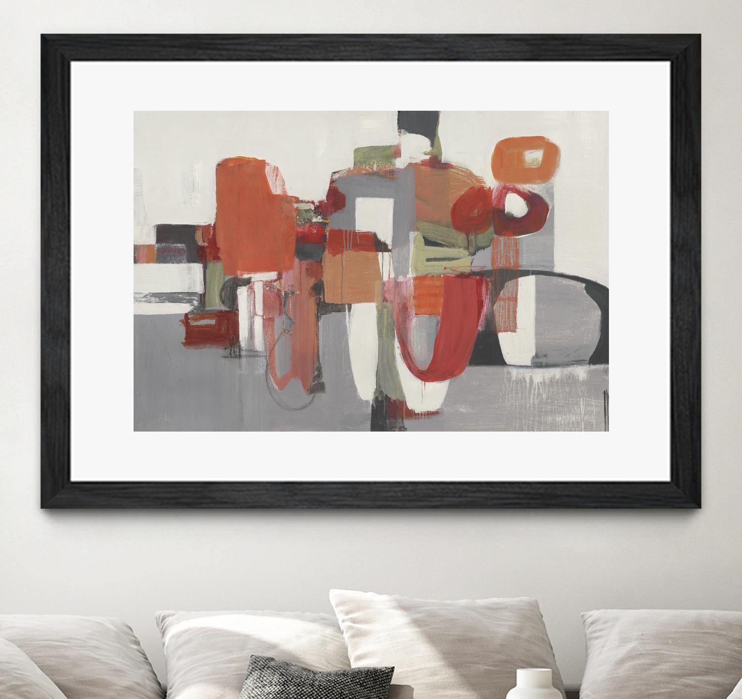 Laguna by Terri Burris on GIANT ART - reds abstract