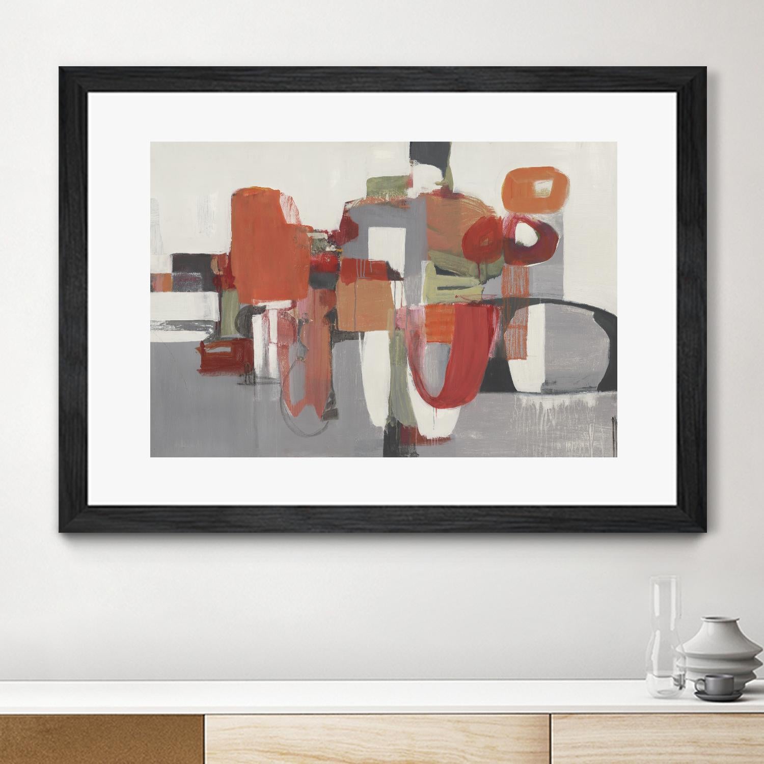 Laguna by Terri Burris on GIANT ART - reds abstract