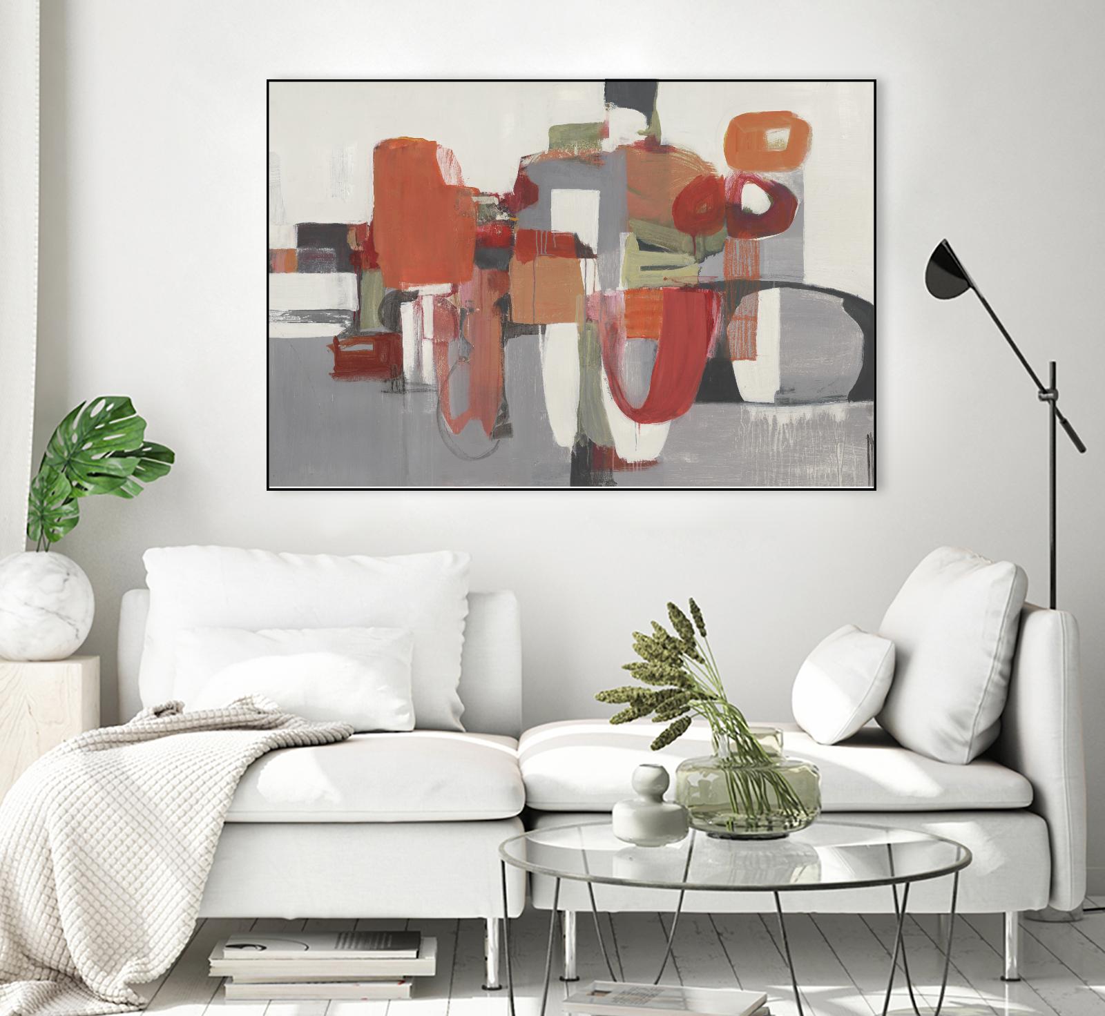 Laguna by Terri Burris on GIANT ART - reds abstract