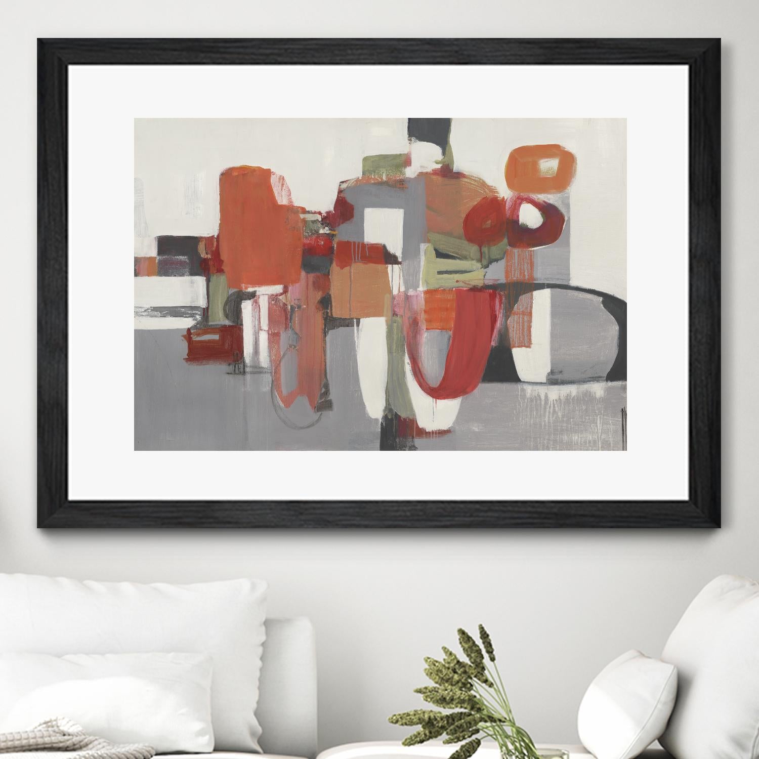 Laguna by Terri Burris on GIANT ART - reds abstract