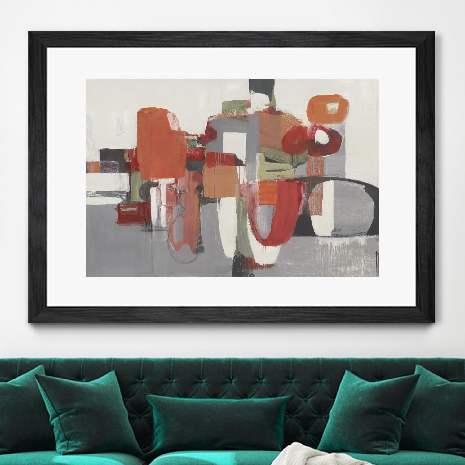 Laguna by Terri Burris on GIANT ART - reds abstract