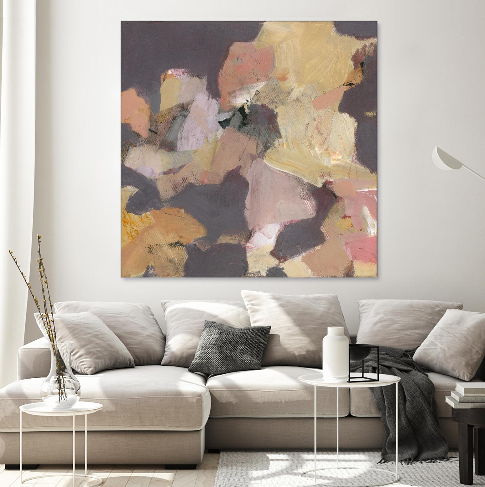 Mauve I by Terri Burris on GIANT ART - yellows abstract