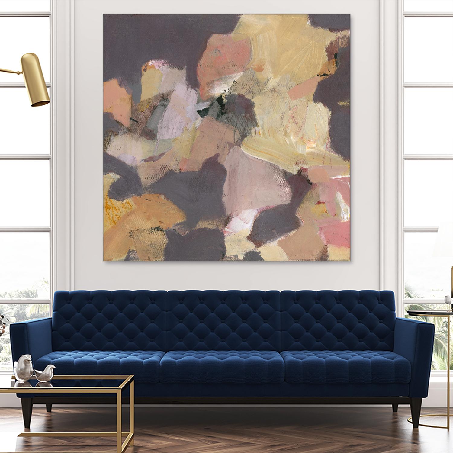 Mauve I by Terri Burris on GIANT ART - yellows abstract