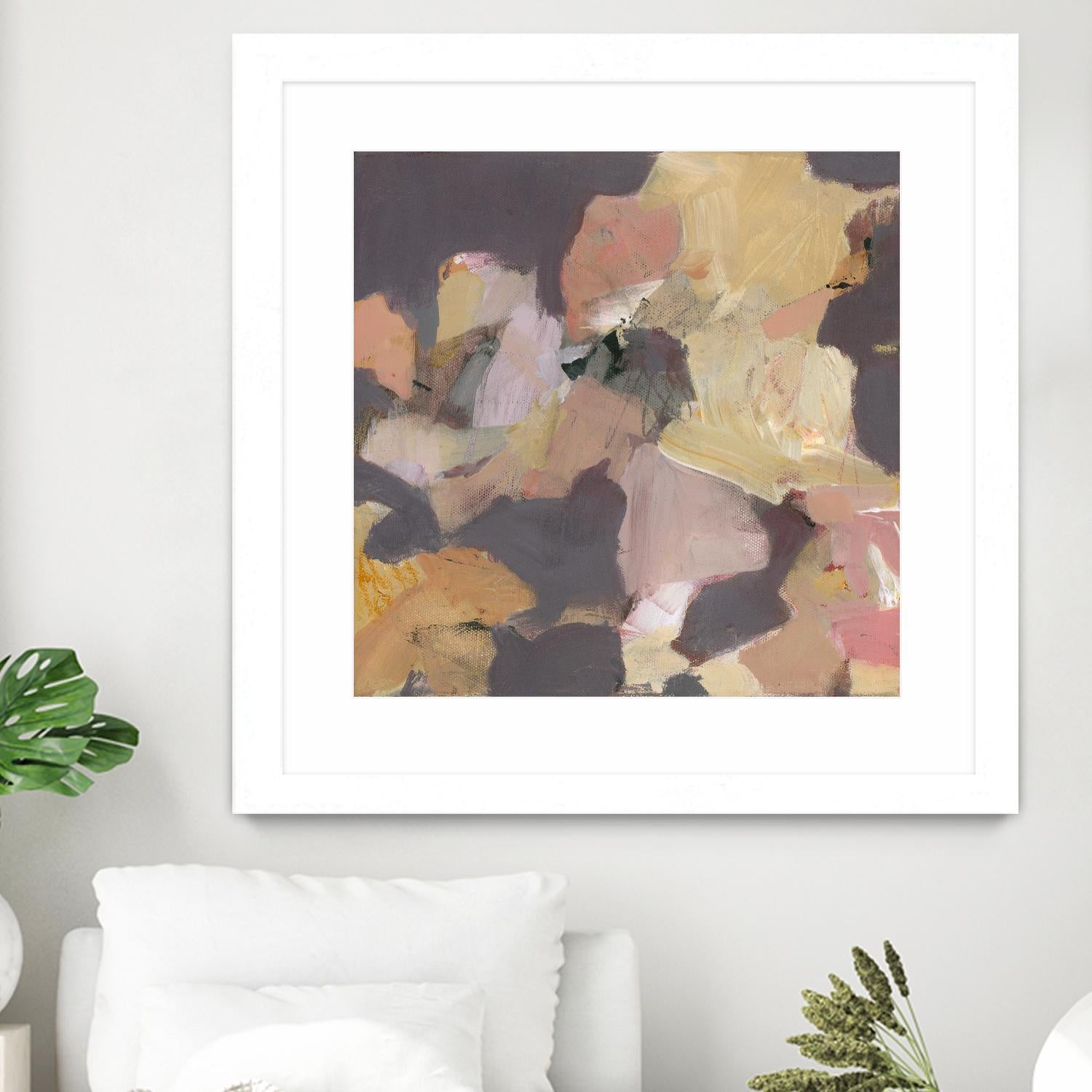 Mauve I by Terri Burris on GIANT ART - yellows abstract