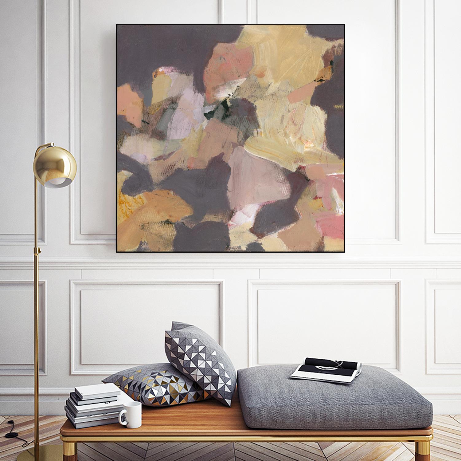 Mauve I by Terri Burris on GIANT ART - yellows abstract