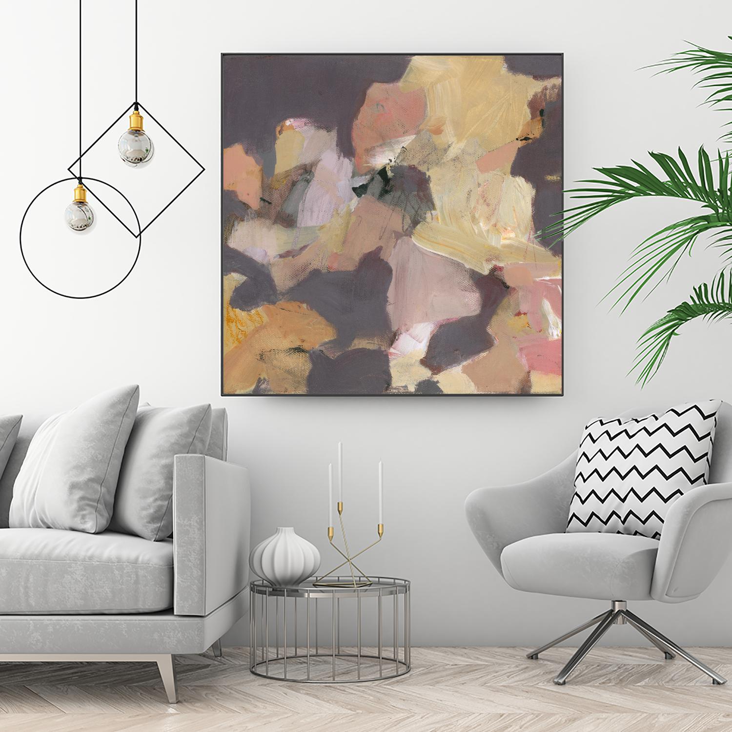 Mauve I by Terri Burris on GIANT ART - yellows abstract