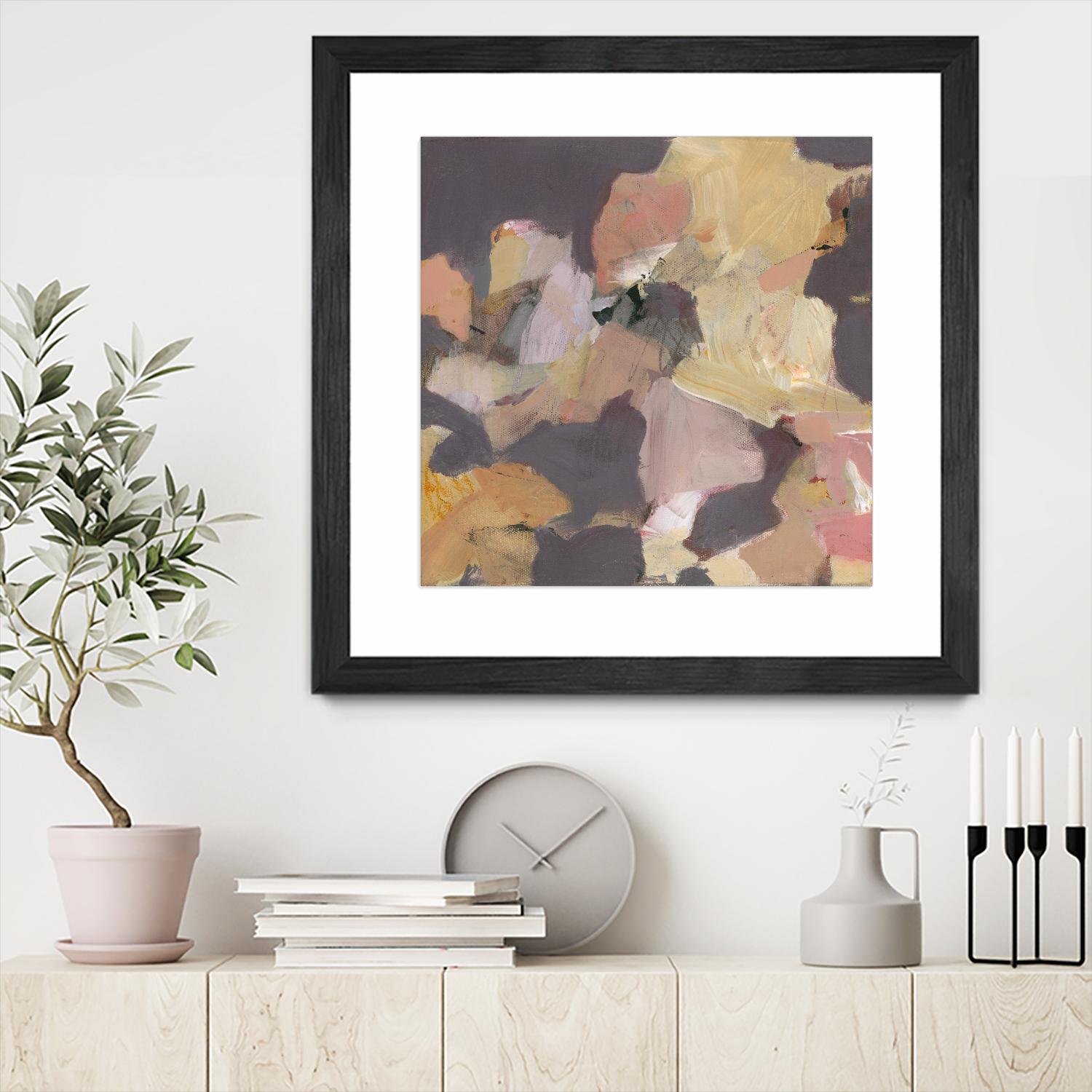 Mauve I by Terri Burris on GIANT ART - yellows abstract