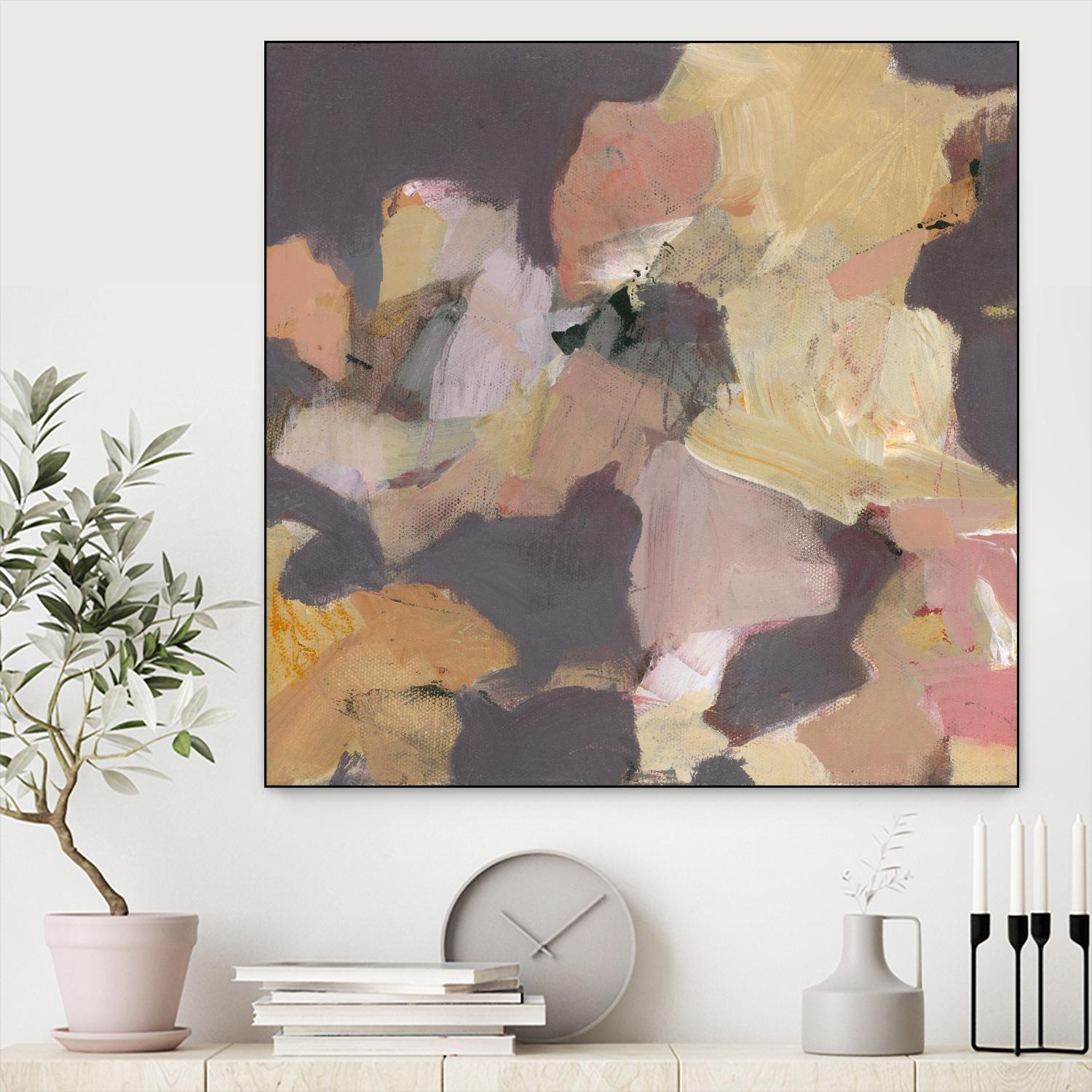 Mauve I by Terri Burris on GIANT ART - yellows abstract