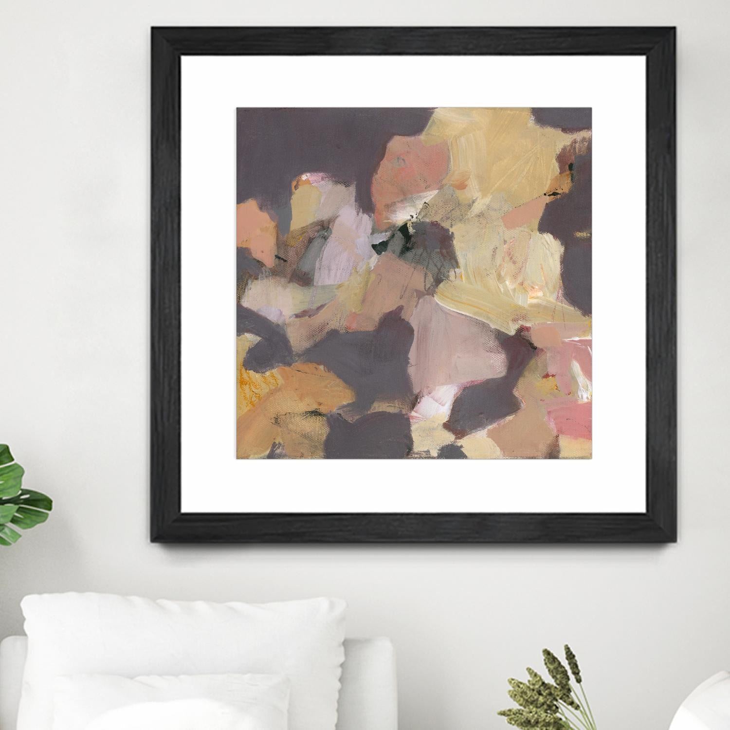 Mauve I by Terri Burris on GIANT ART - yellows abstract