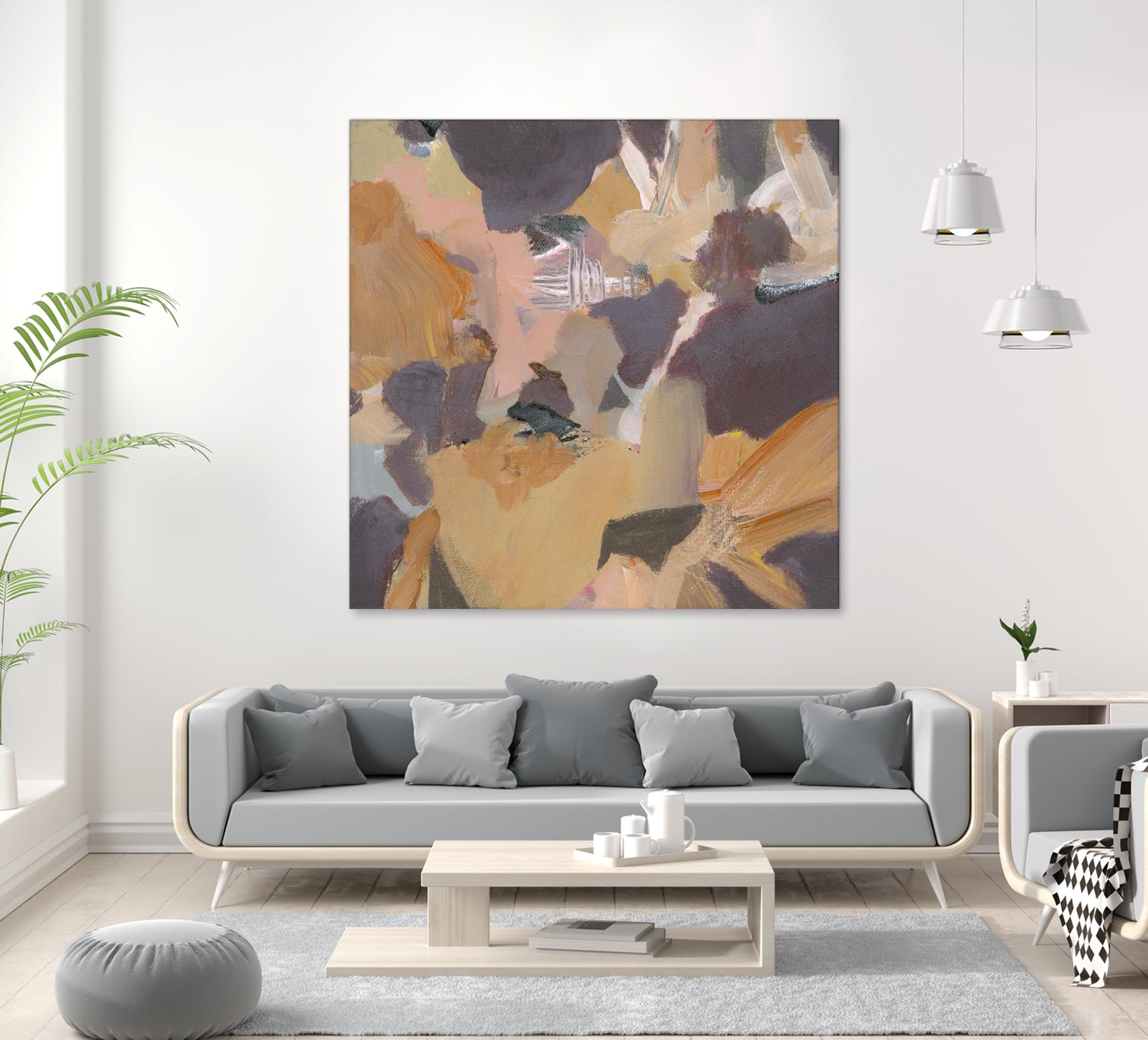 Mauve II by Terri Burris on GIANT ART - yellows abstract