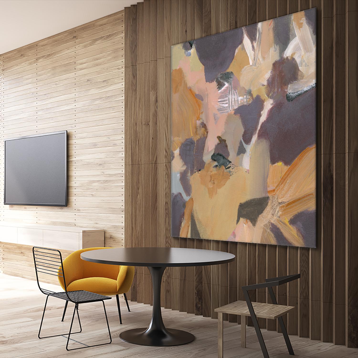 Mauve II by Terri Burris on GIANT ART - yellows abstract