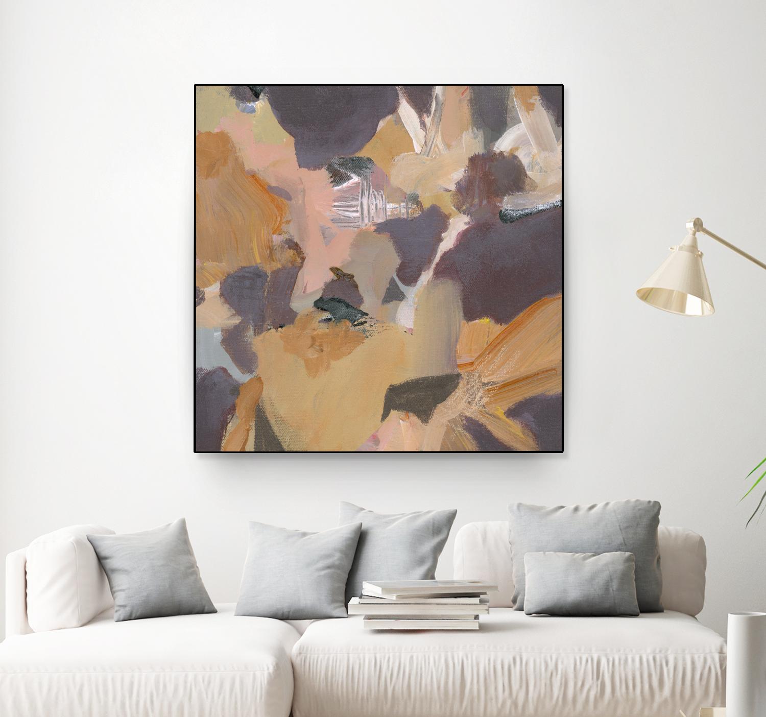 Mauve II by Terri Burris on GIANT ART - yellows abstract