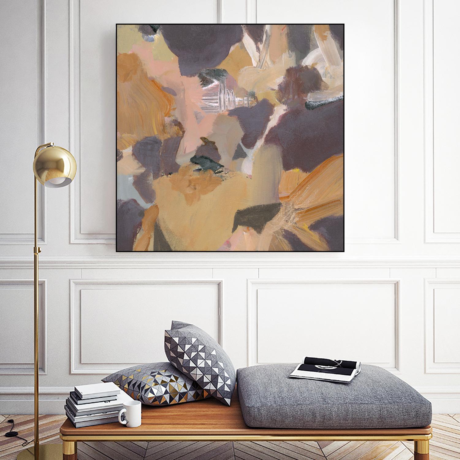 Mauve II by Terri Burris on GIANT ART - yellows abstract