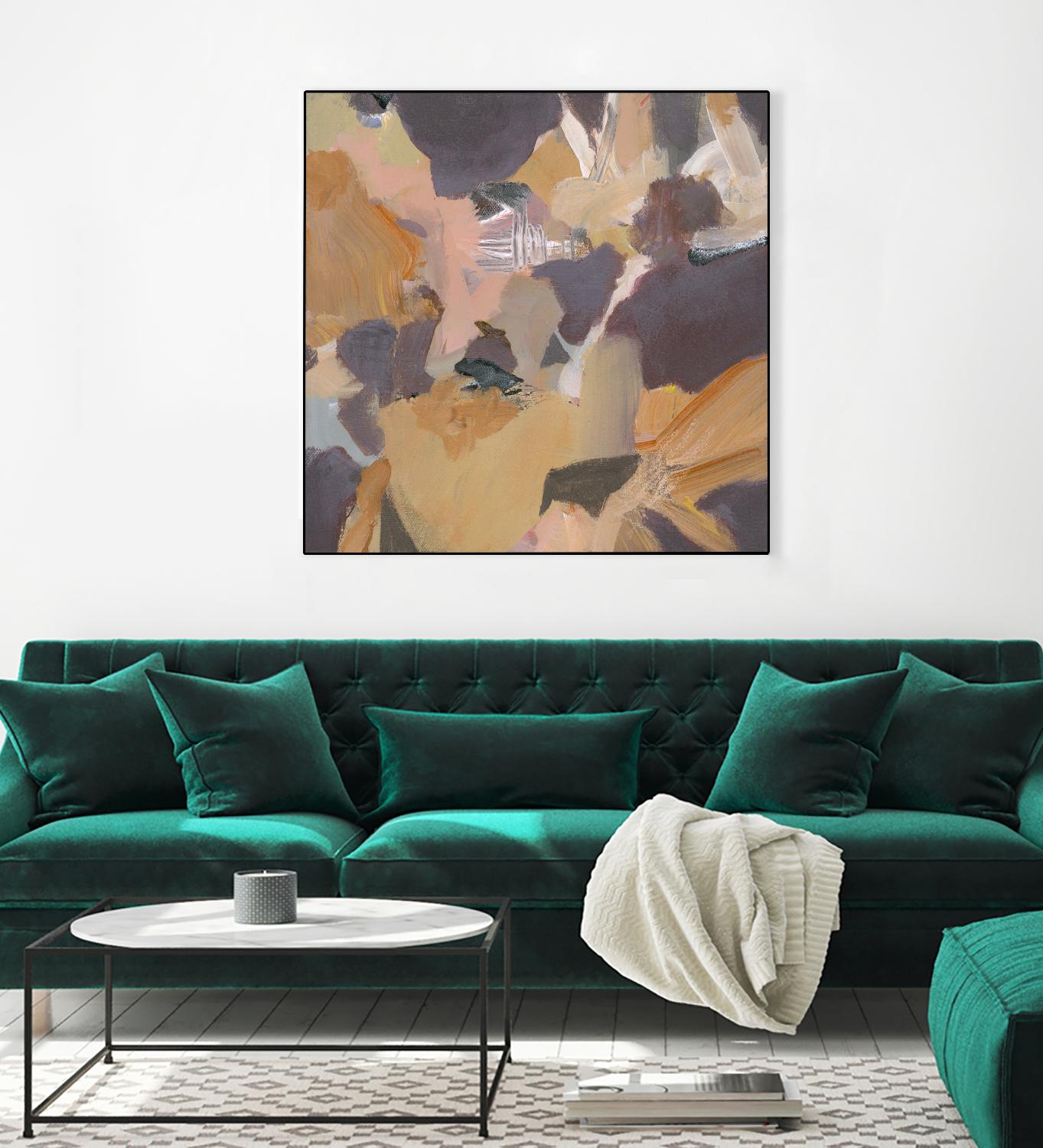 Mauve II by Terri Burris on GIANT ART - yellows abstract