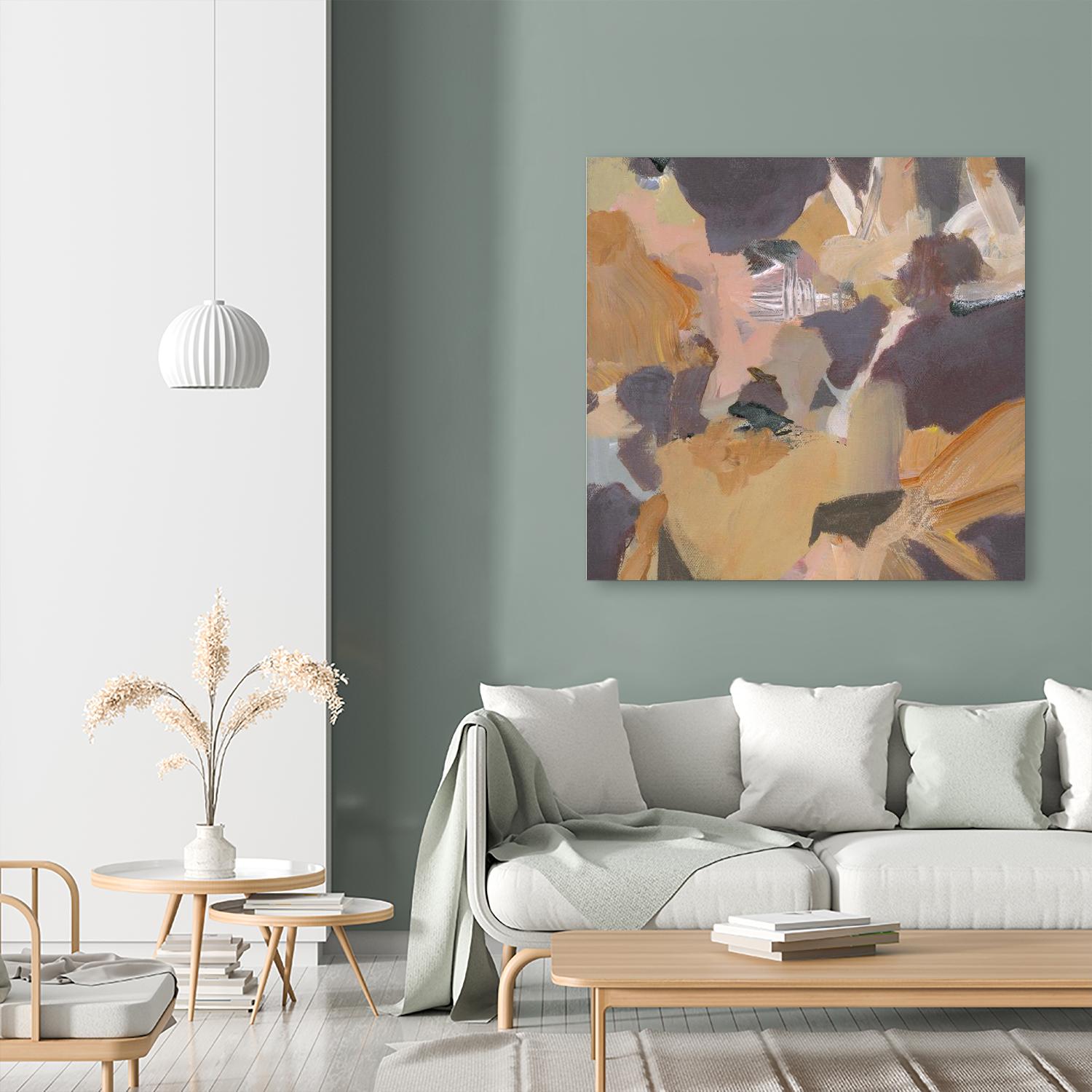 Mauve II by Terri Burris on GIANT ART - yellows abstract