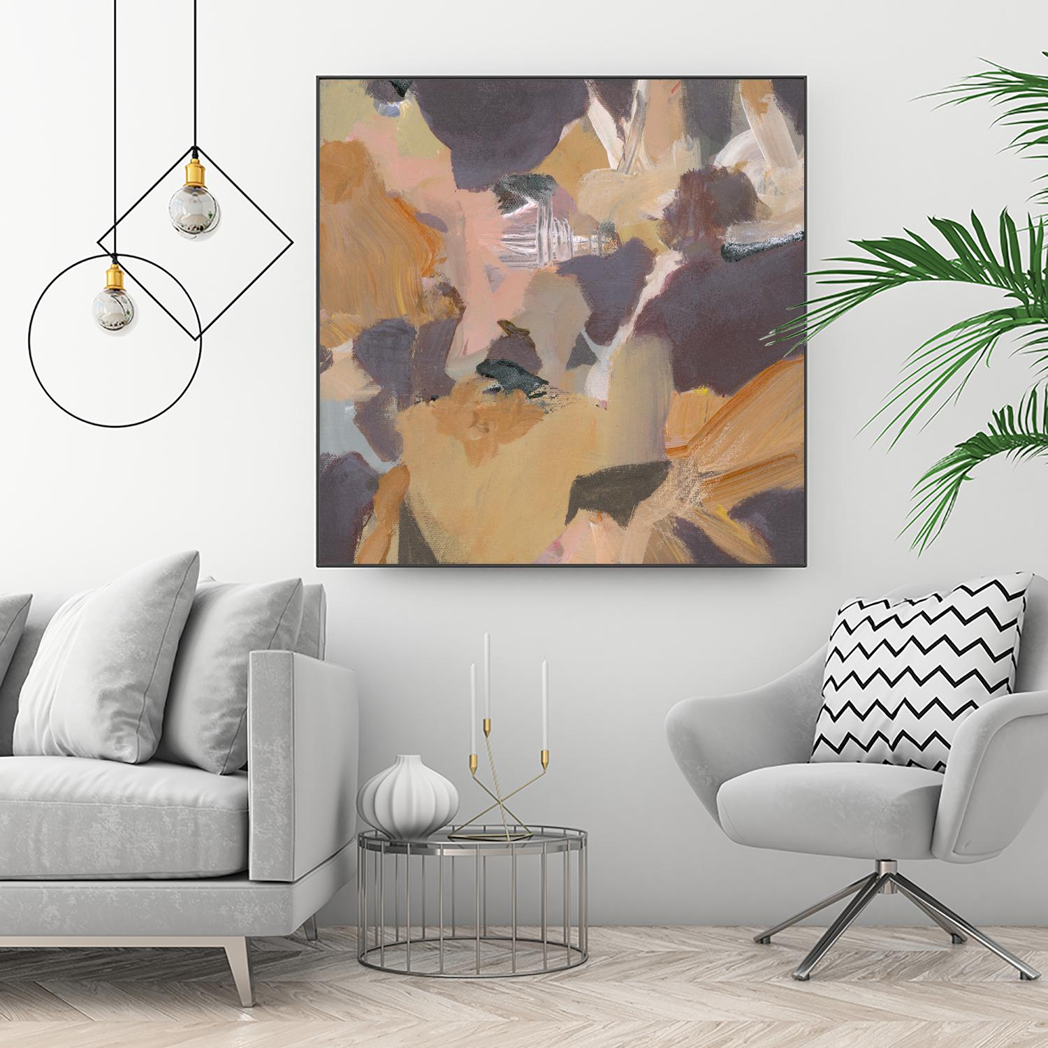 Mauve II by Terri Burris on GIANT ART - yellows abstract