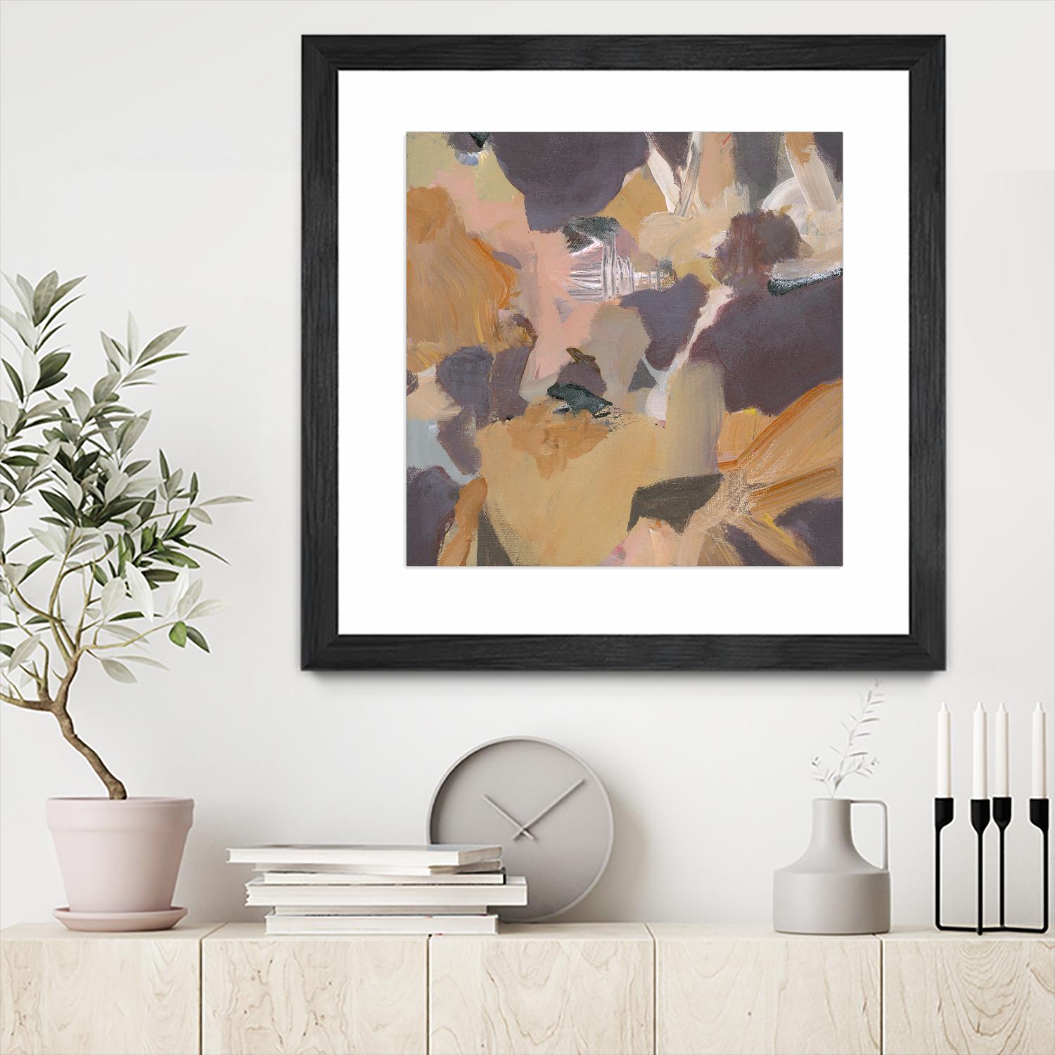 Mauve II by Terri Burris on GIANT ART - yellows abstract