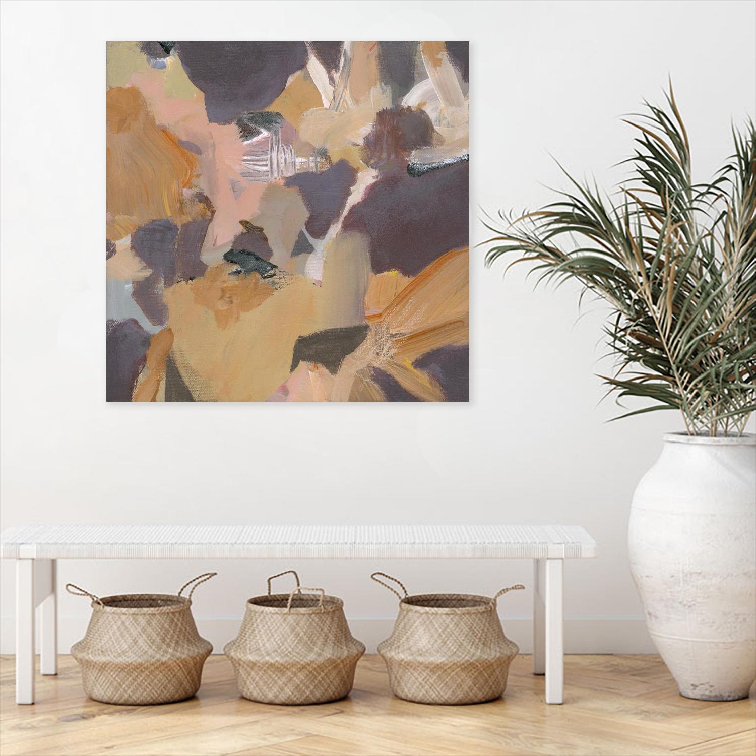 Mauve II by Terri Burris on GIANT ART - yellows abstract