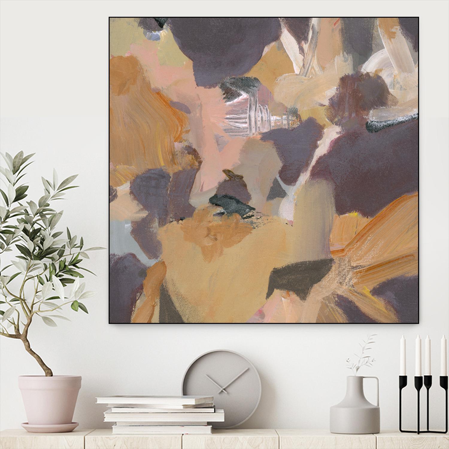 Mauve II by Terri Burris on GIANT ART - yellows abstract