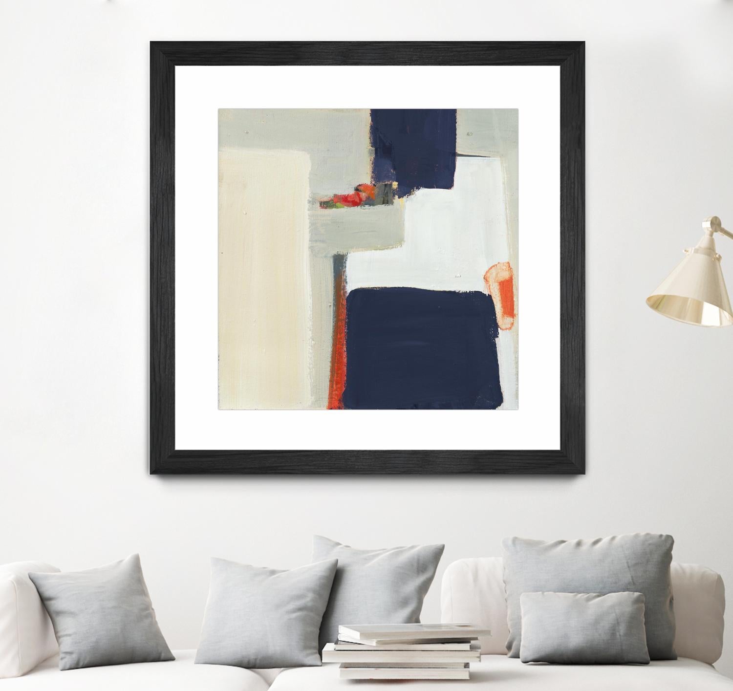 Bay Bridge V1 by Terri Burris on GIANT ART - whites & creams abstract geometric