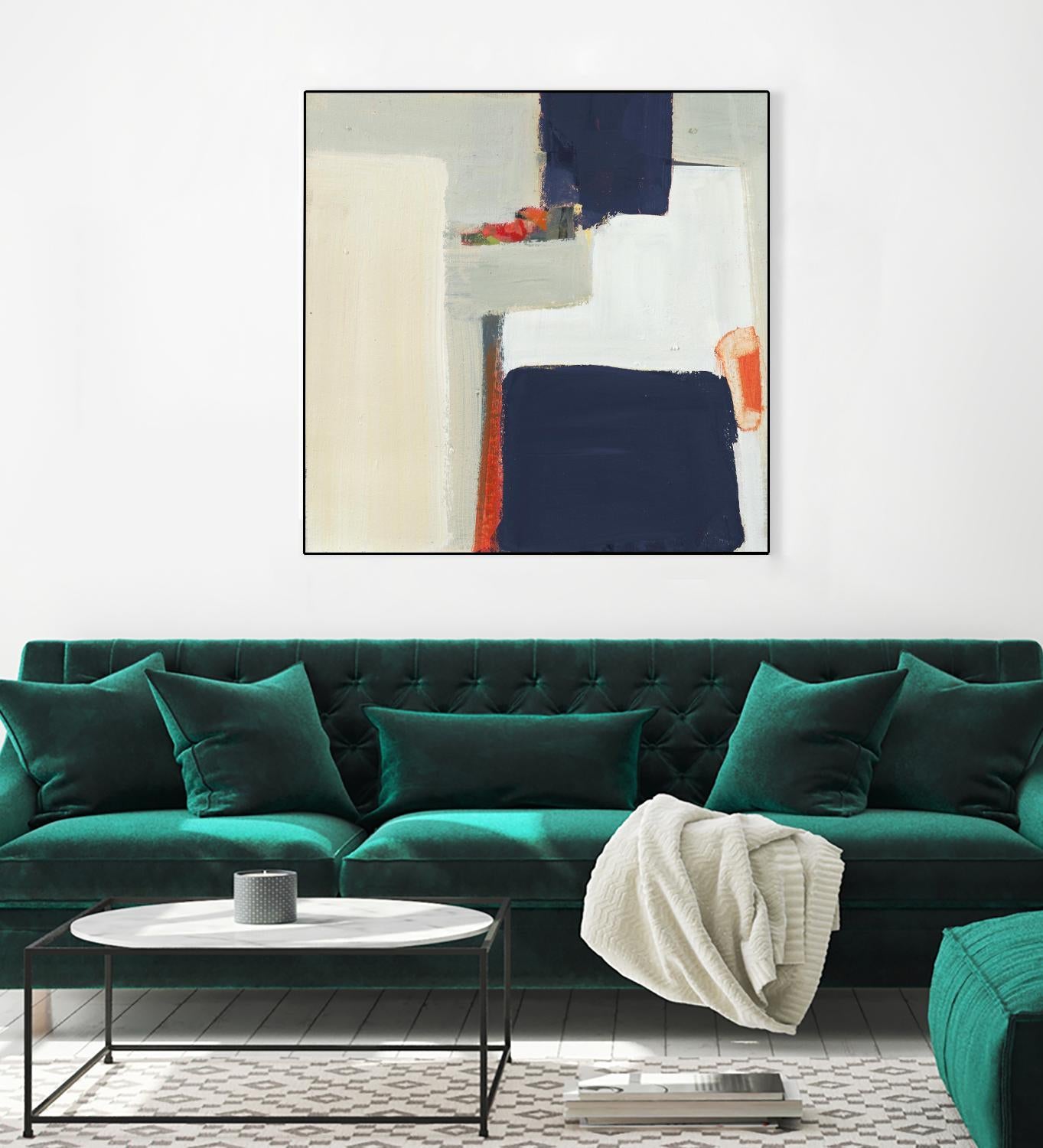 Bay Bridge V1 by Terri Burris on GIANT ART - whites & creams abstract geometric