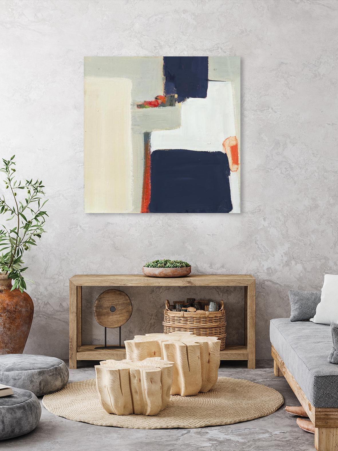 Bay Bridge V1 by Terri Burris on GIANT ART - whites & creams abstract geometric