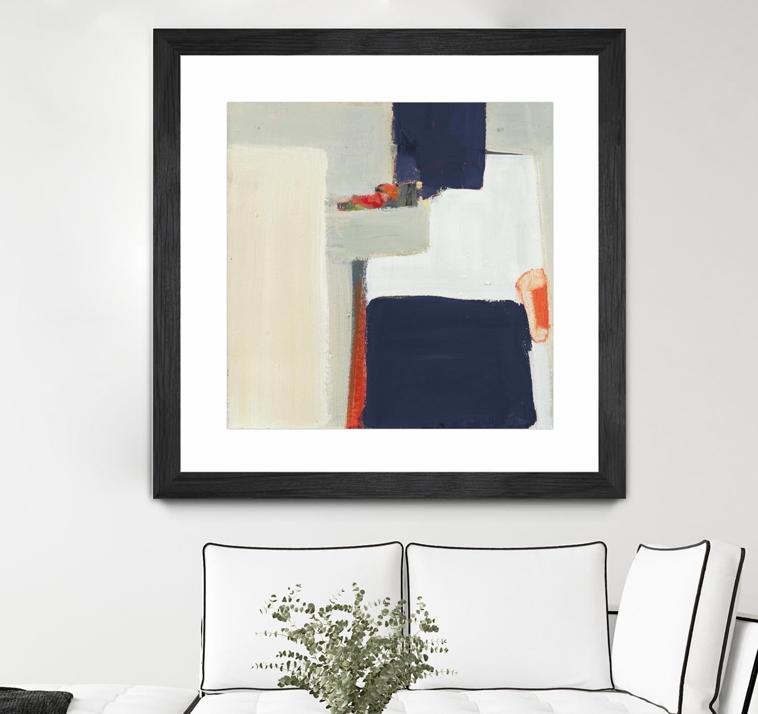 Bay Bridge V1 by Terri Burris on GIANT ART - whites & creams abstract geometric