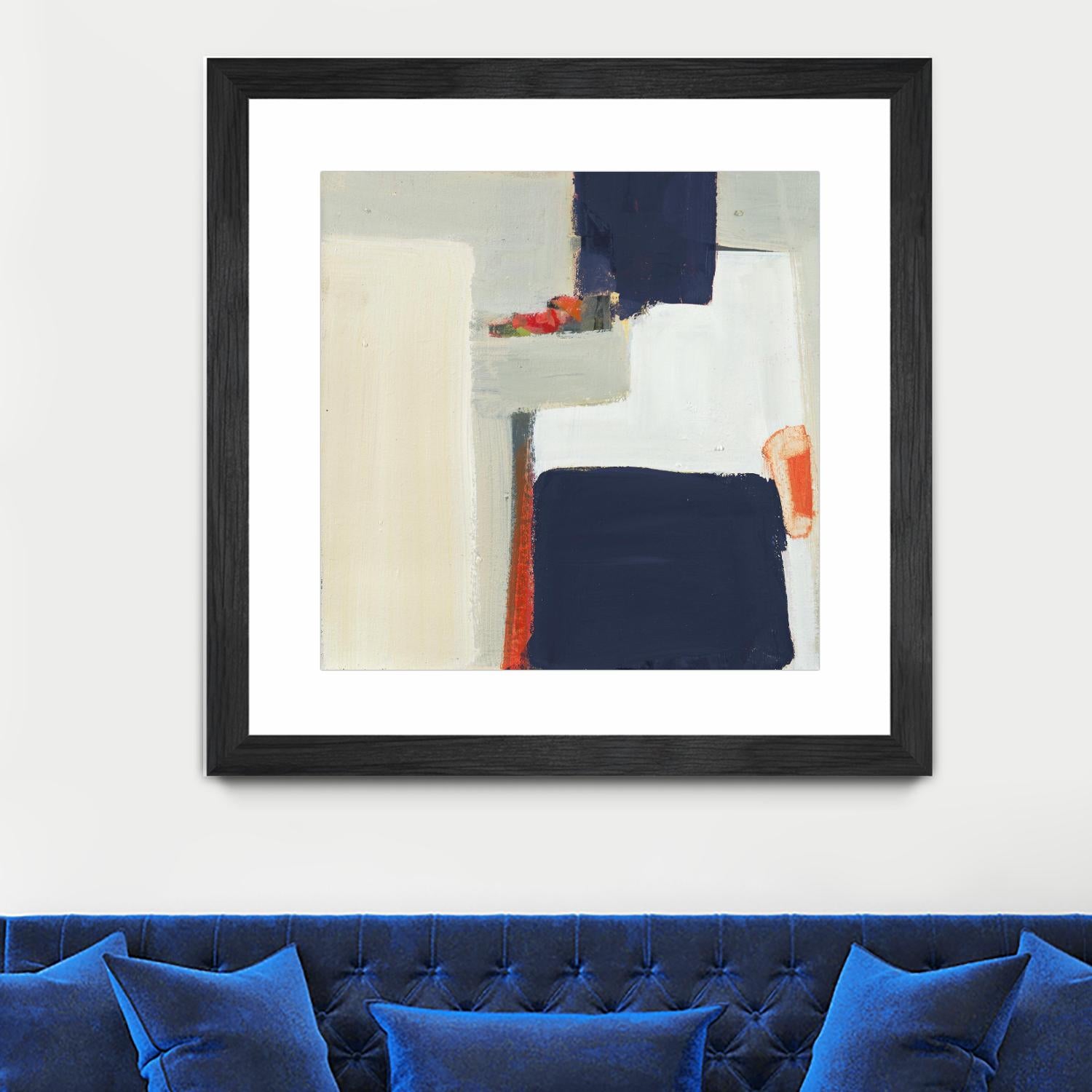 Bay Bridge V1 by Terri Burris on GIANT ART - whites & creams abstract geometric