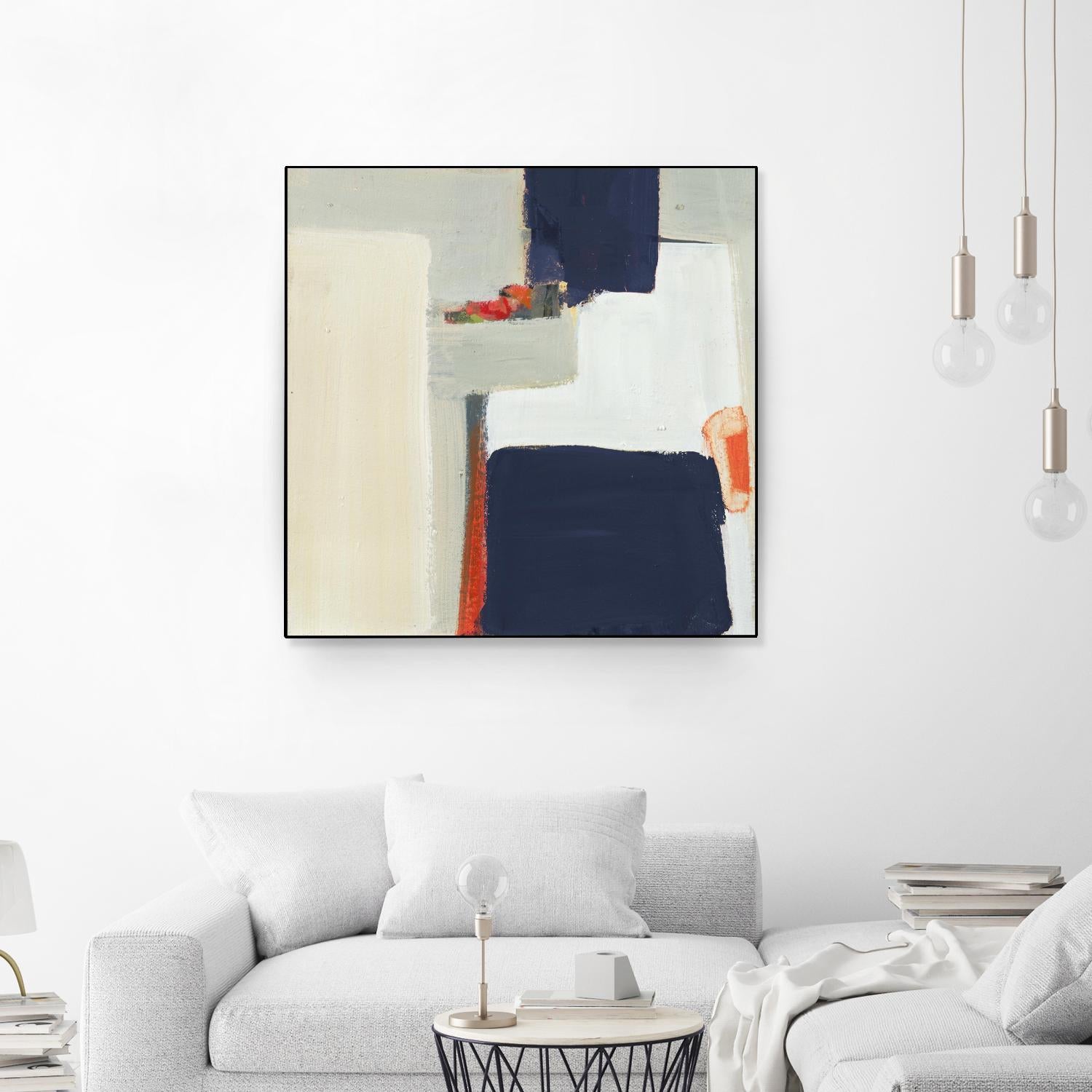 Bay Bridge V1 by Terri Burris on GIANT ART - whites & creams abstract geometric